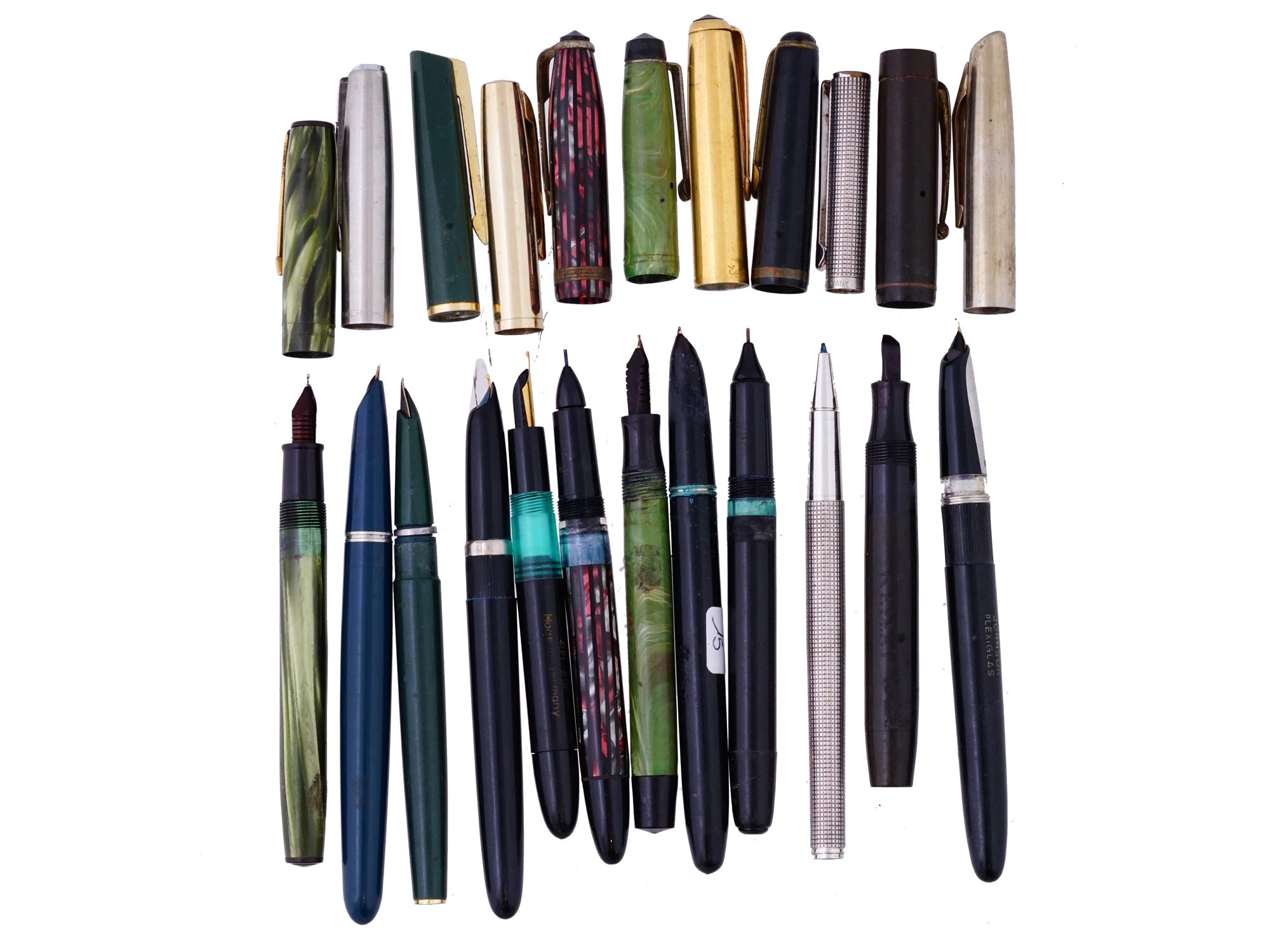 COLLECTION OF TWELVE FOUNTAIN AND BALLPOINT PENS PIC-3