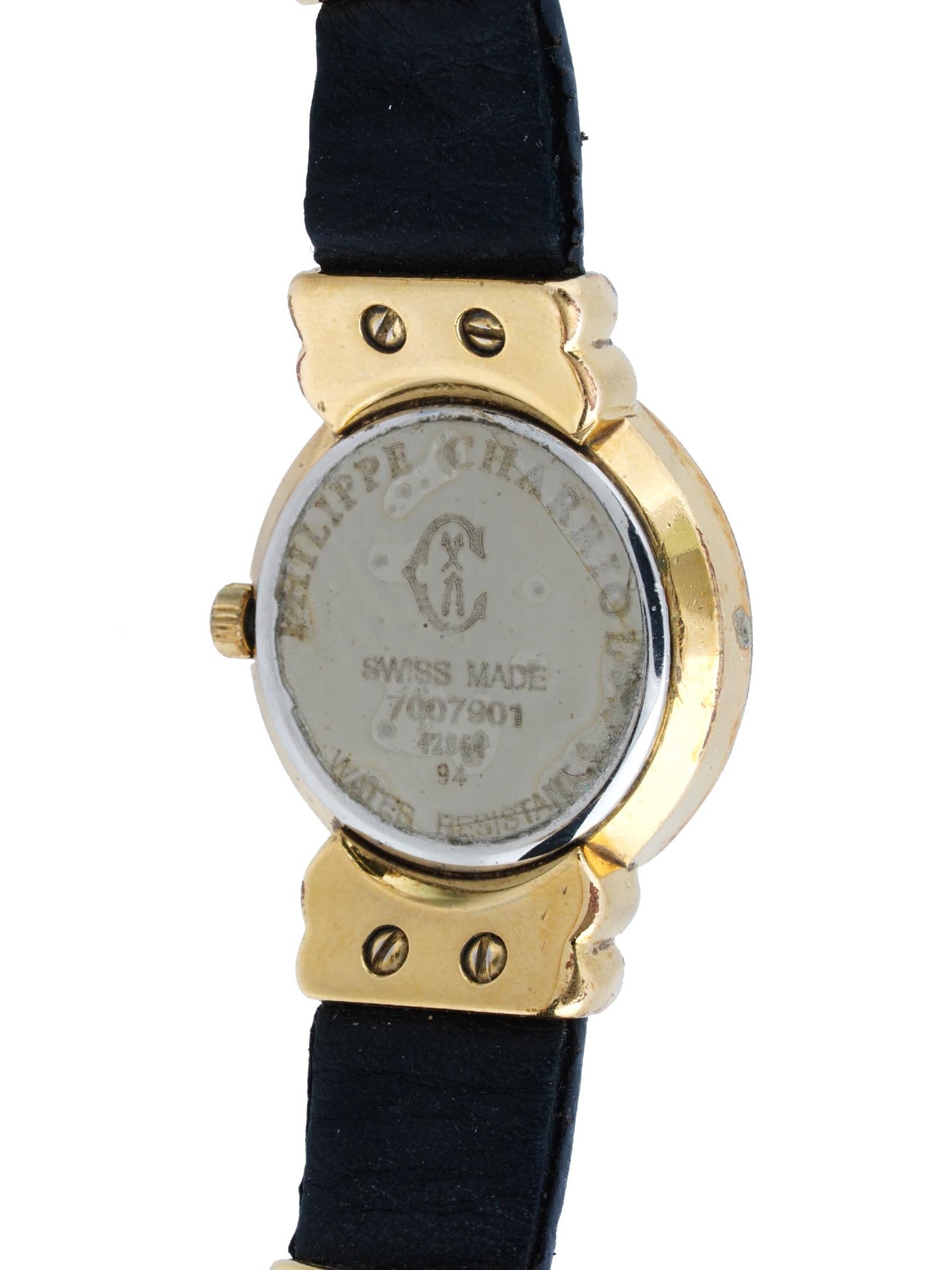 CHARRIOL ST TROPEZ LADYS GOLD PLATED WRIST WATCH PIC-3