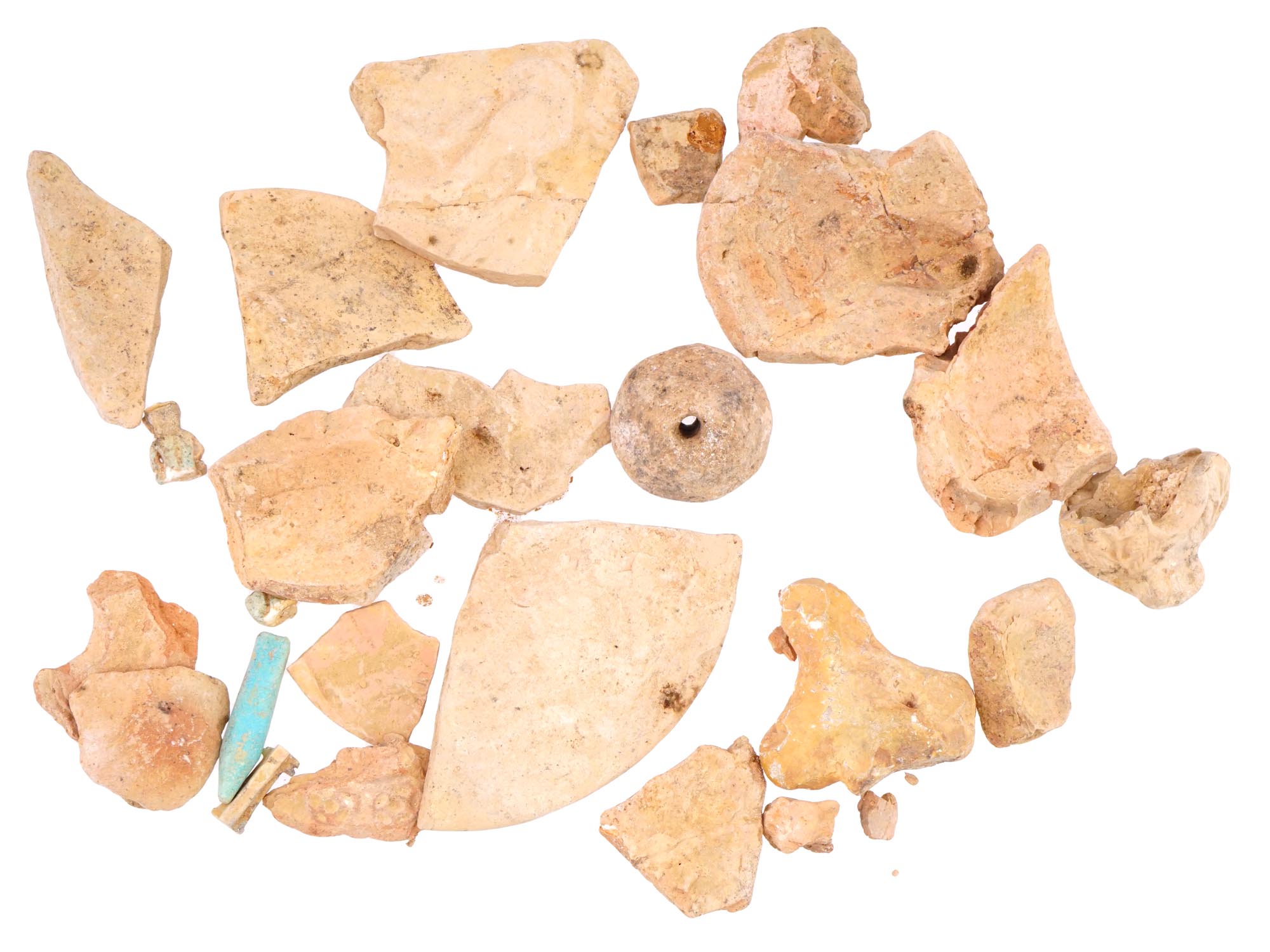 MIXED LOT OF ANCIENT ROMAN POTTERY FRAGMENTS PIC-0