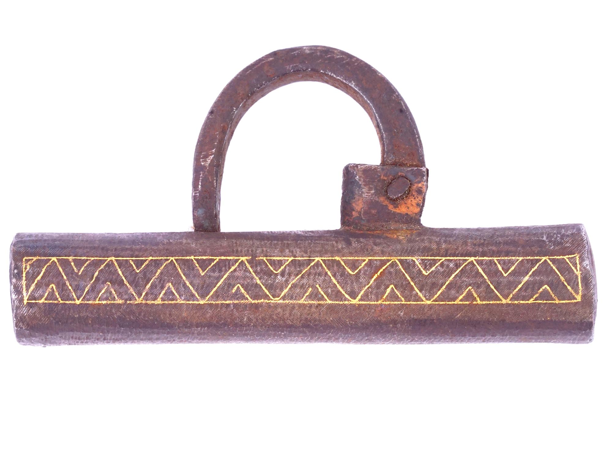 ANTIQUE ISLAMIC PADLOCK WITH GEOMETRICAL PATTERNS PIC-1