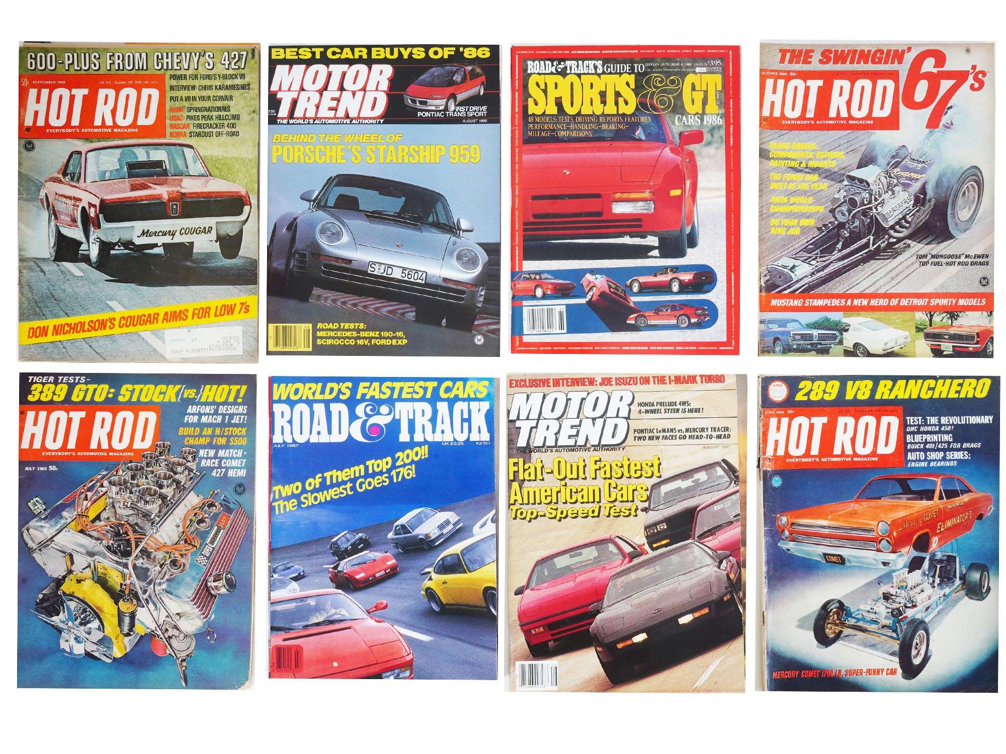 LARGE COLLECTION OF VINTAGE AMERICAN CAR MAGAZINES PIC-3