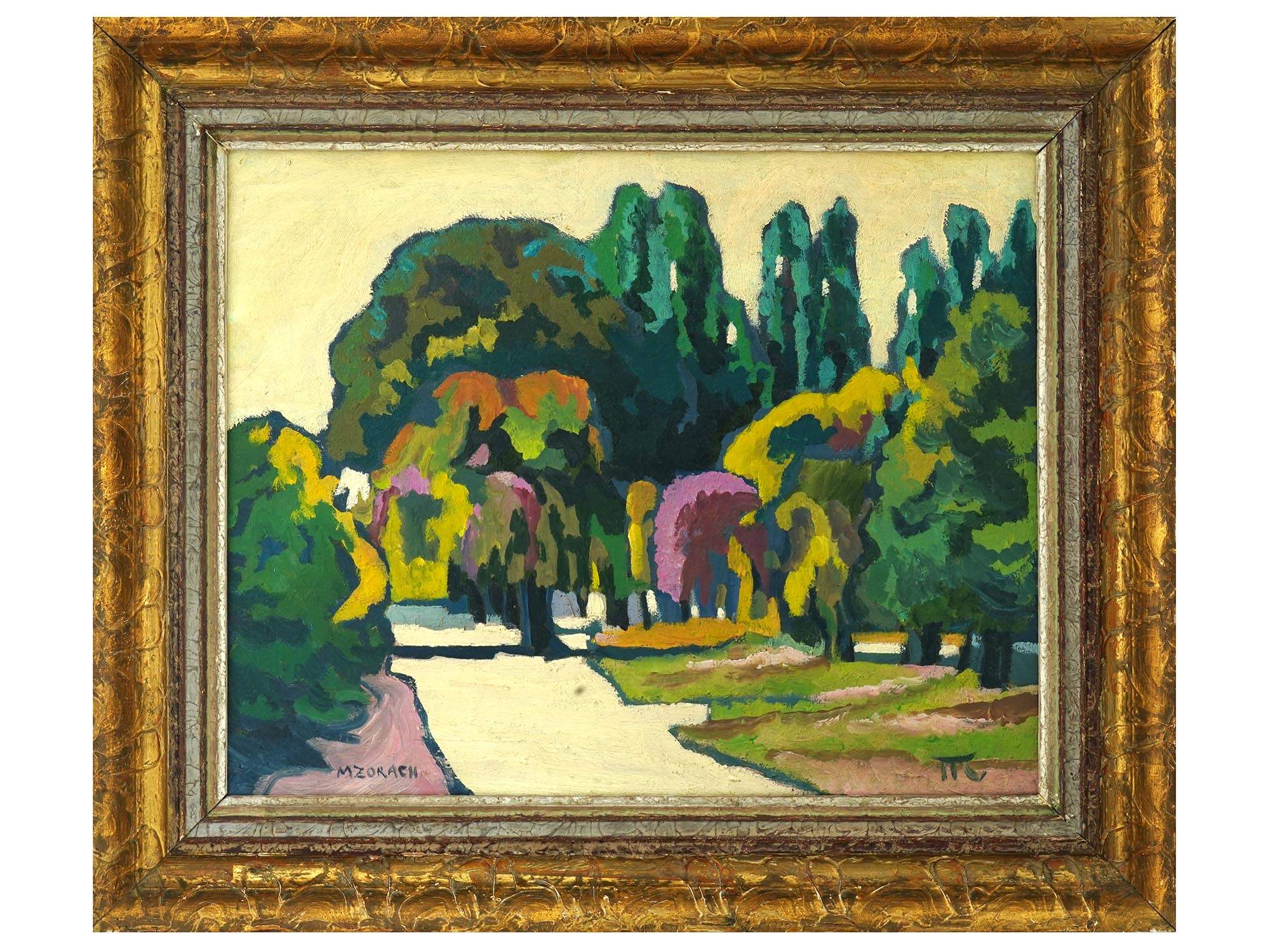 ATTR MARGUERITE ZORACH AMERICAN LANDSCAPE OIL PAINTING PIC-0