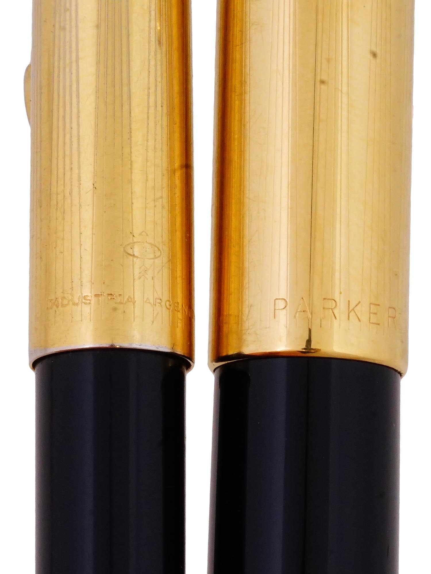 PARKER 51 GOLD PLATED SET FOUNTAIN BALLPOINT PEN PIC-6