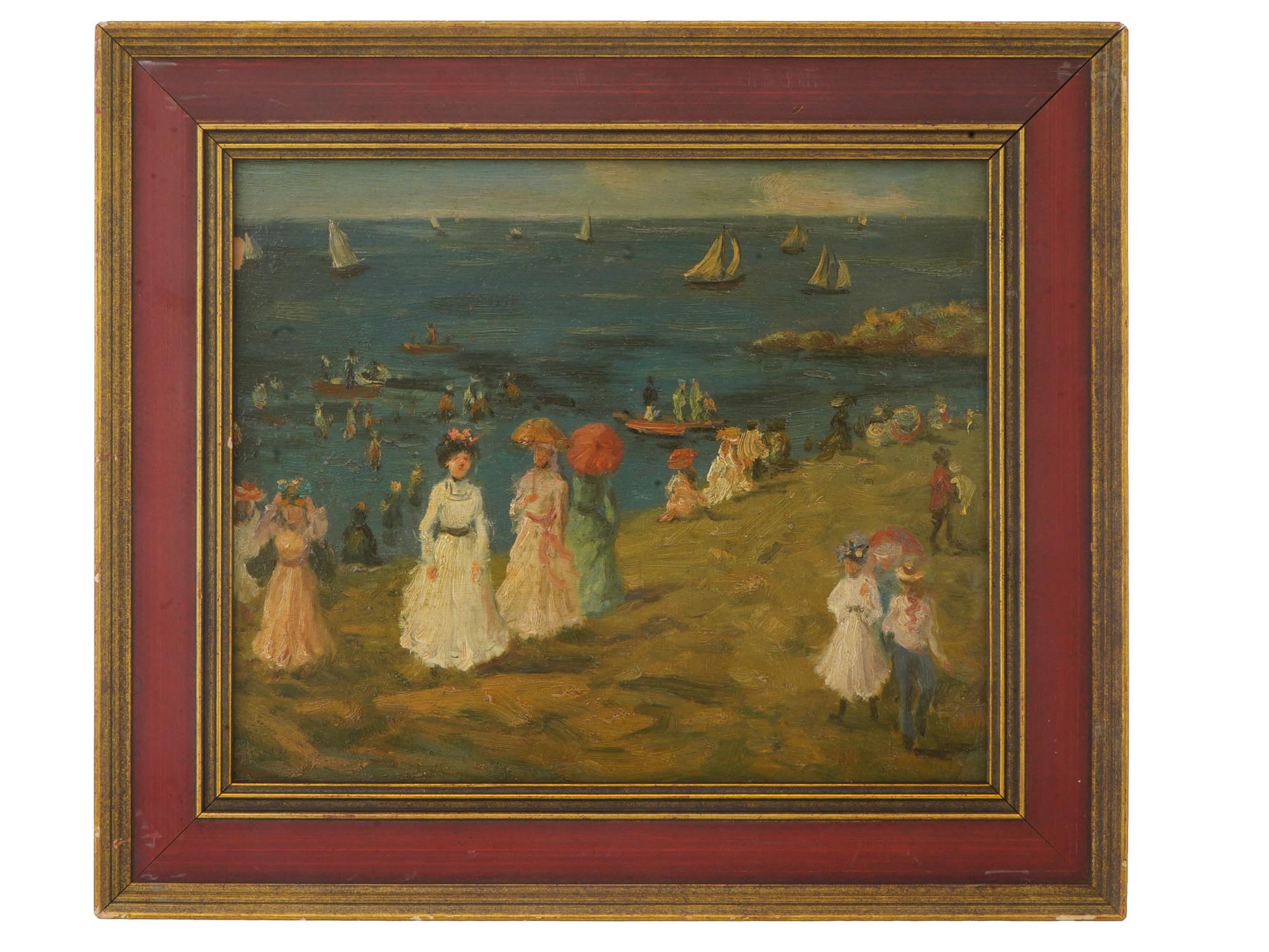 OIL PAINTING IN THE STYLE OF MAURICE PRENDERGAST PIC-0