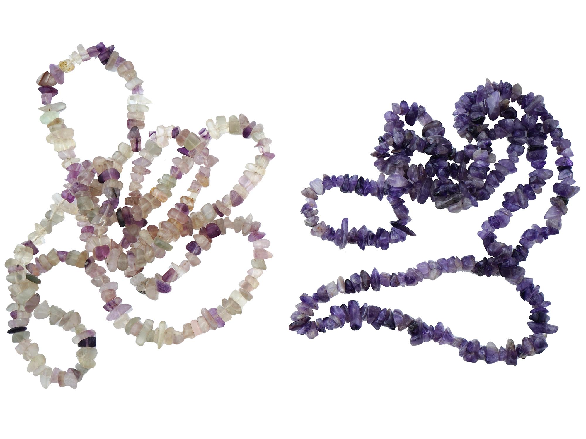 VINTAGE AMETHYST BEADED NECKLACES AND BRACELETS PIC-3