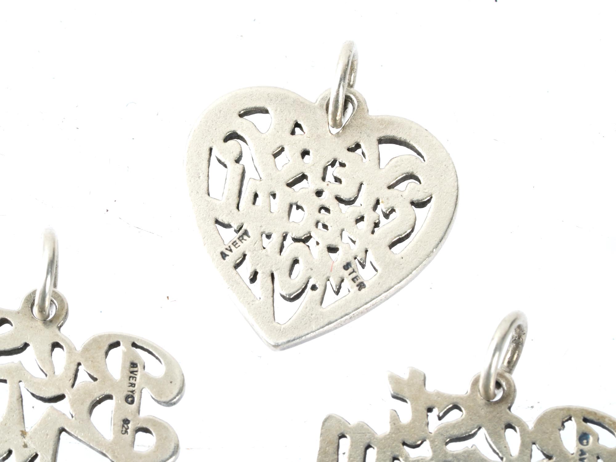 3 STERLING SILVER CHARM PENDANTS BY JAMES AVERY PIC-4