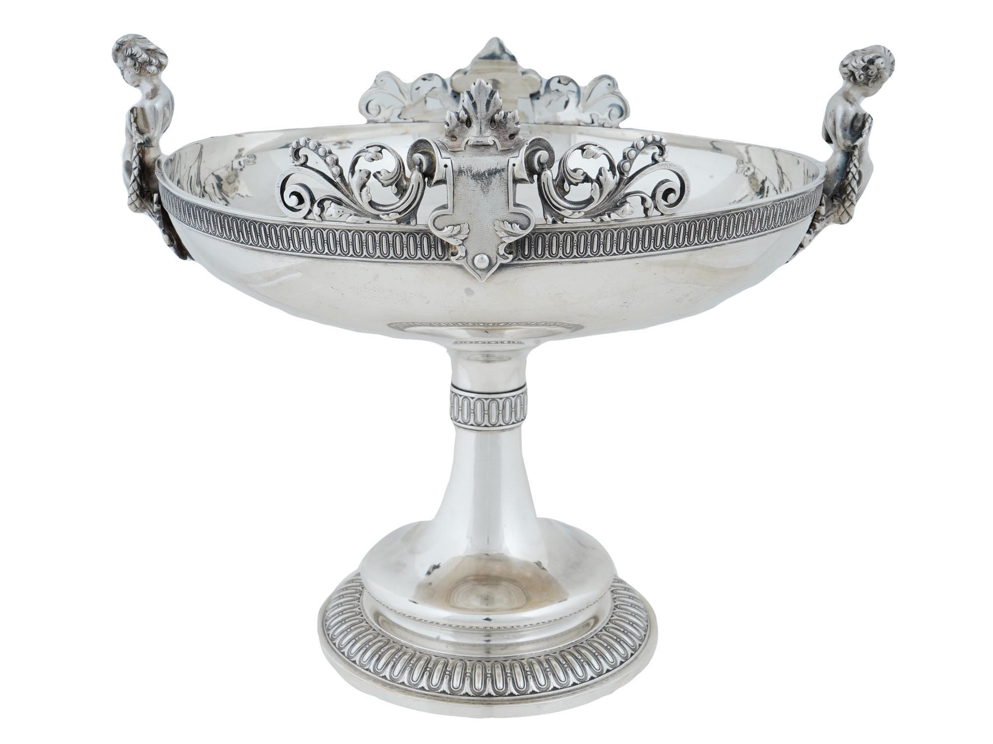 ANTIQUE 19TH C TIFFANY AND CO SILVER CENTERPIECE PIC-1