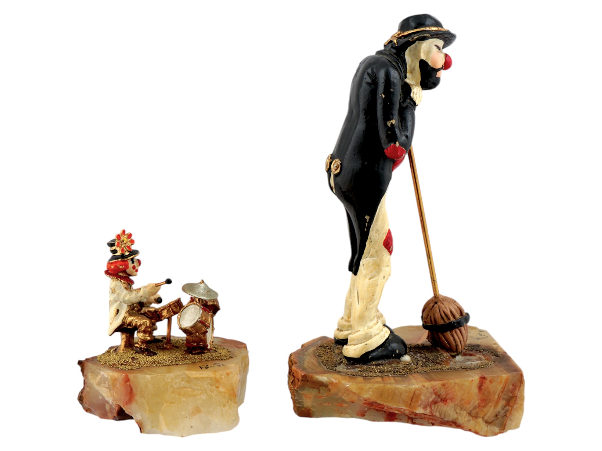 VINTAGE AMERICAN CLOWN FIGURINES BY RON LEE PIC-1