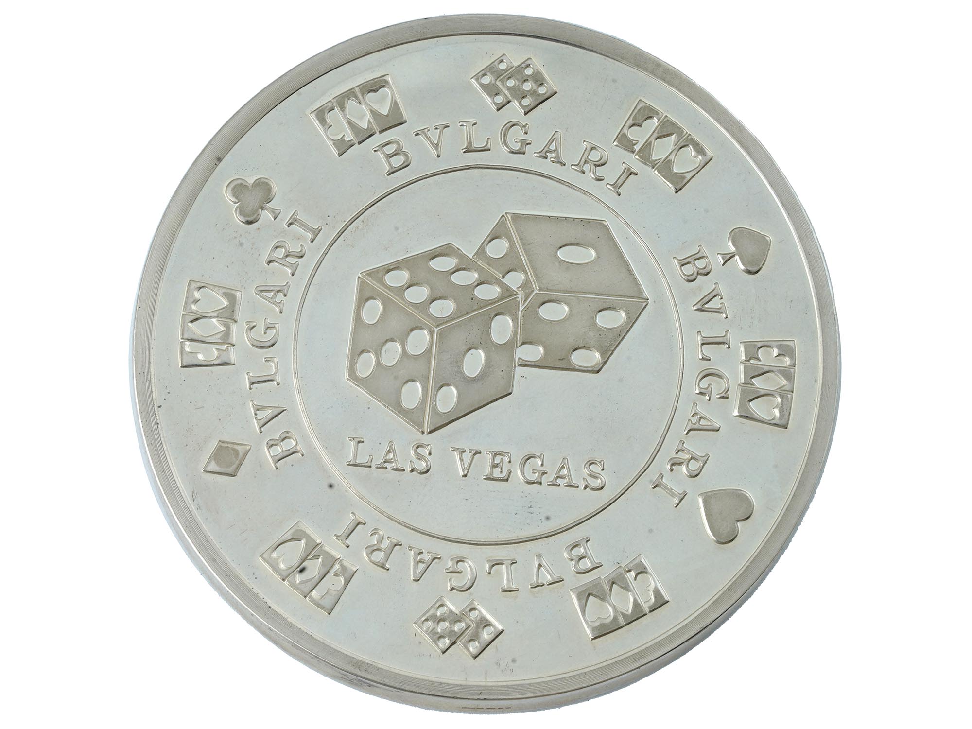 STERLING SILVER BULGARI PAPER WEIGHT LAS VEGAS CASINO PIC-3