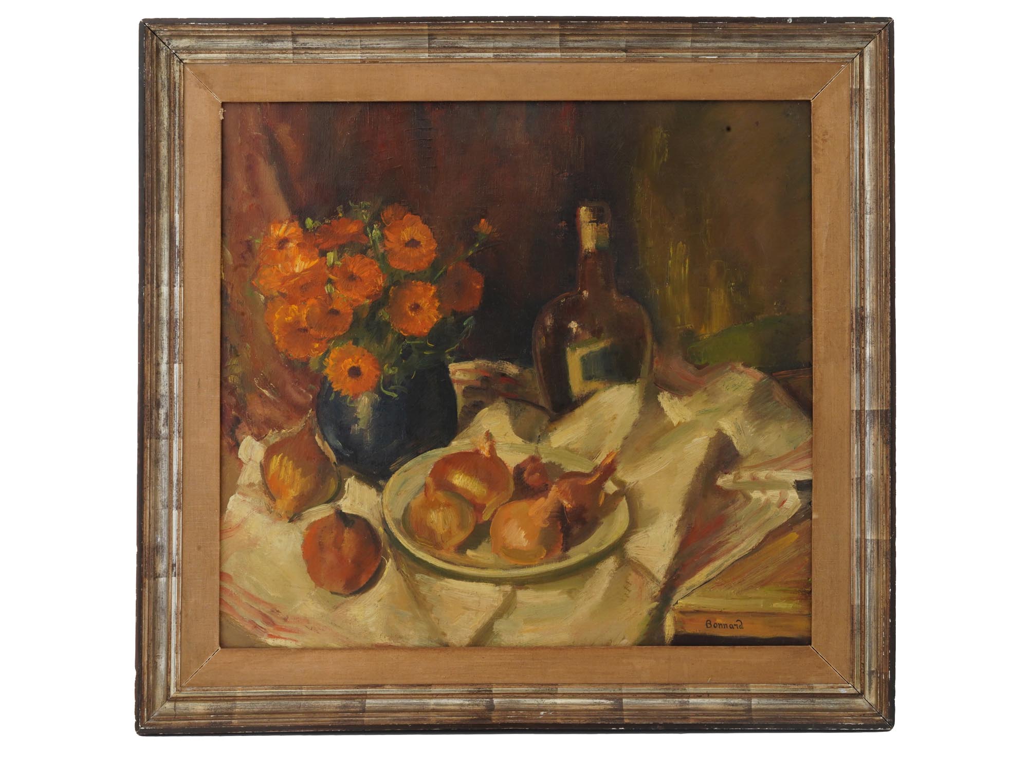 FRENCH OIL PAINTING IN MANNER OF PIERRE BONNARD PIC-0