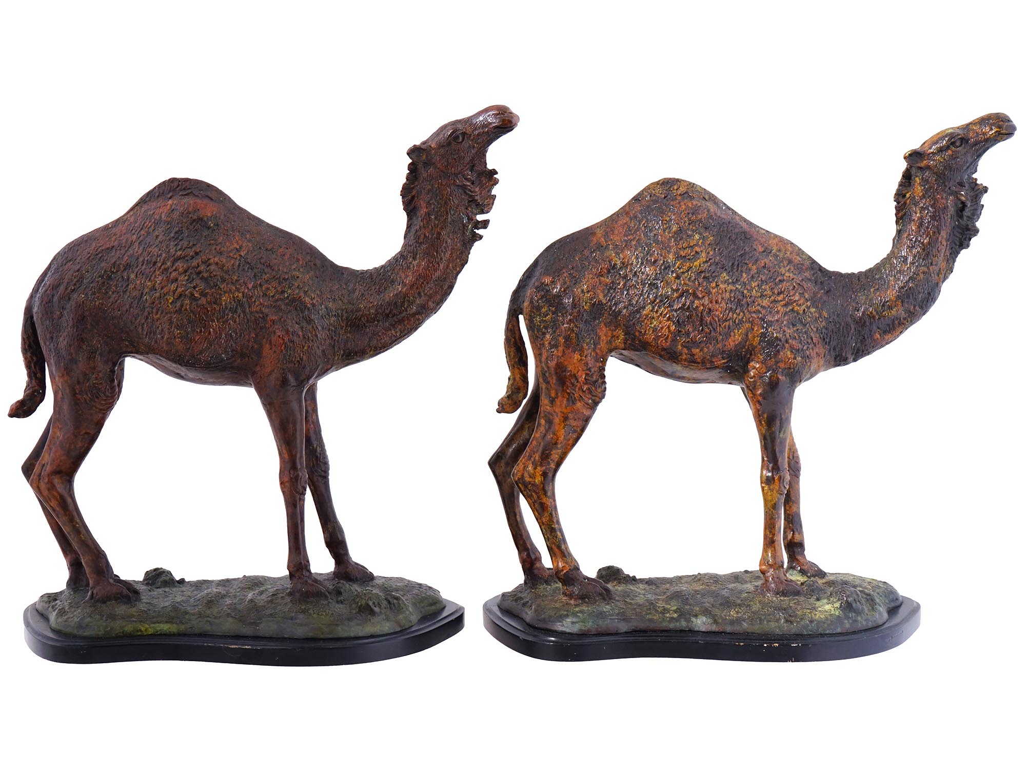 BRONZE CAMEL SCULPTURES AFTER KAREL TROMPENEERS PIC-4