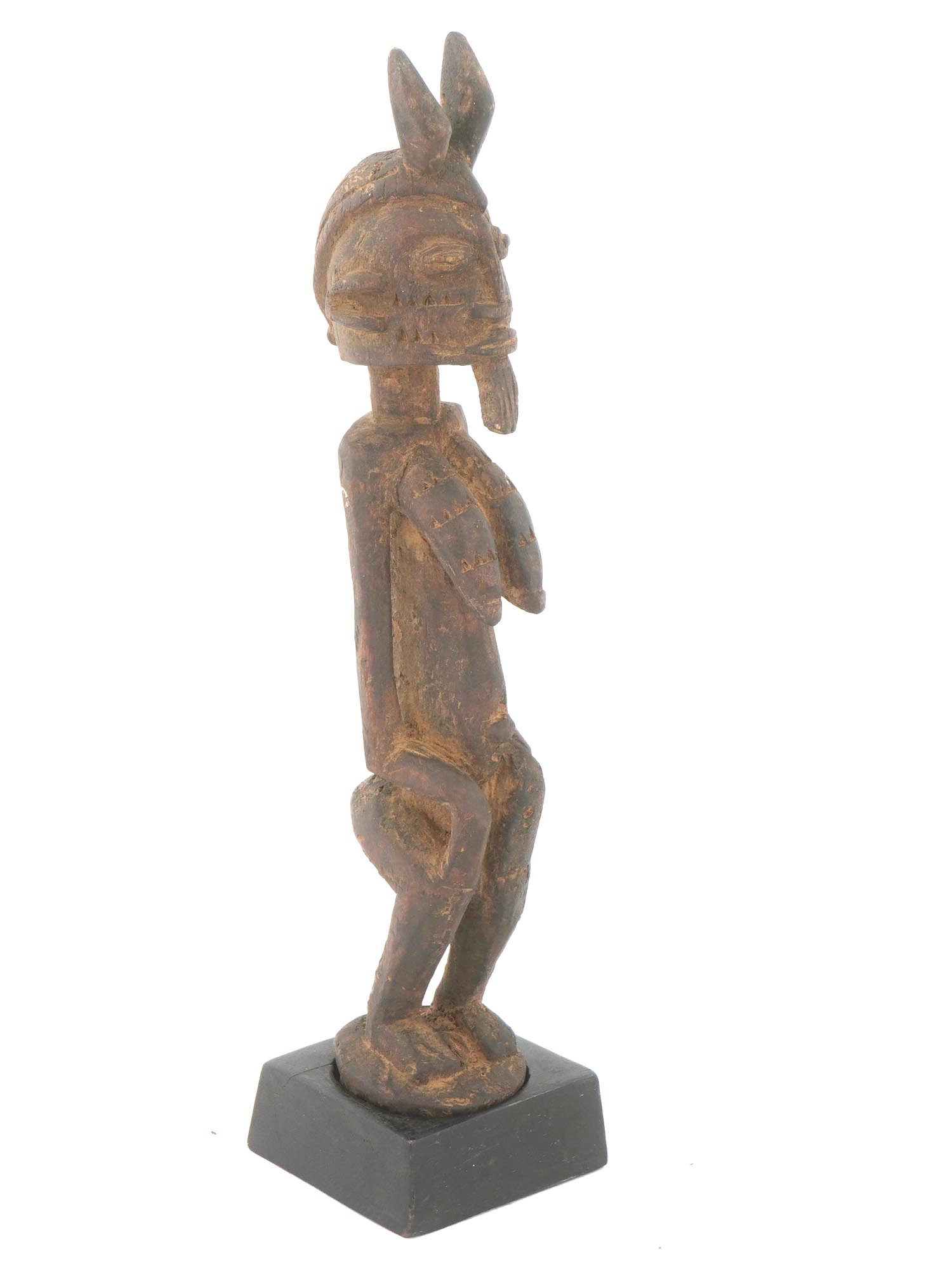 CENTRAL AFRICAN BAMBARA MALI WOOD FEMALE FIGURINE PIC-1