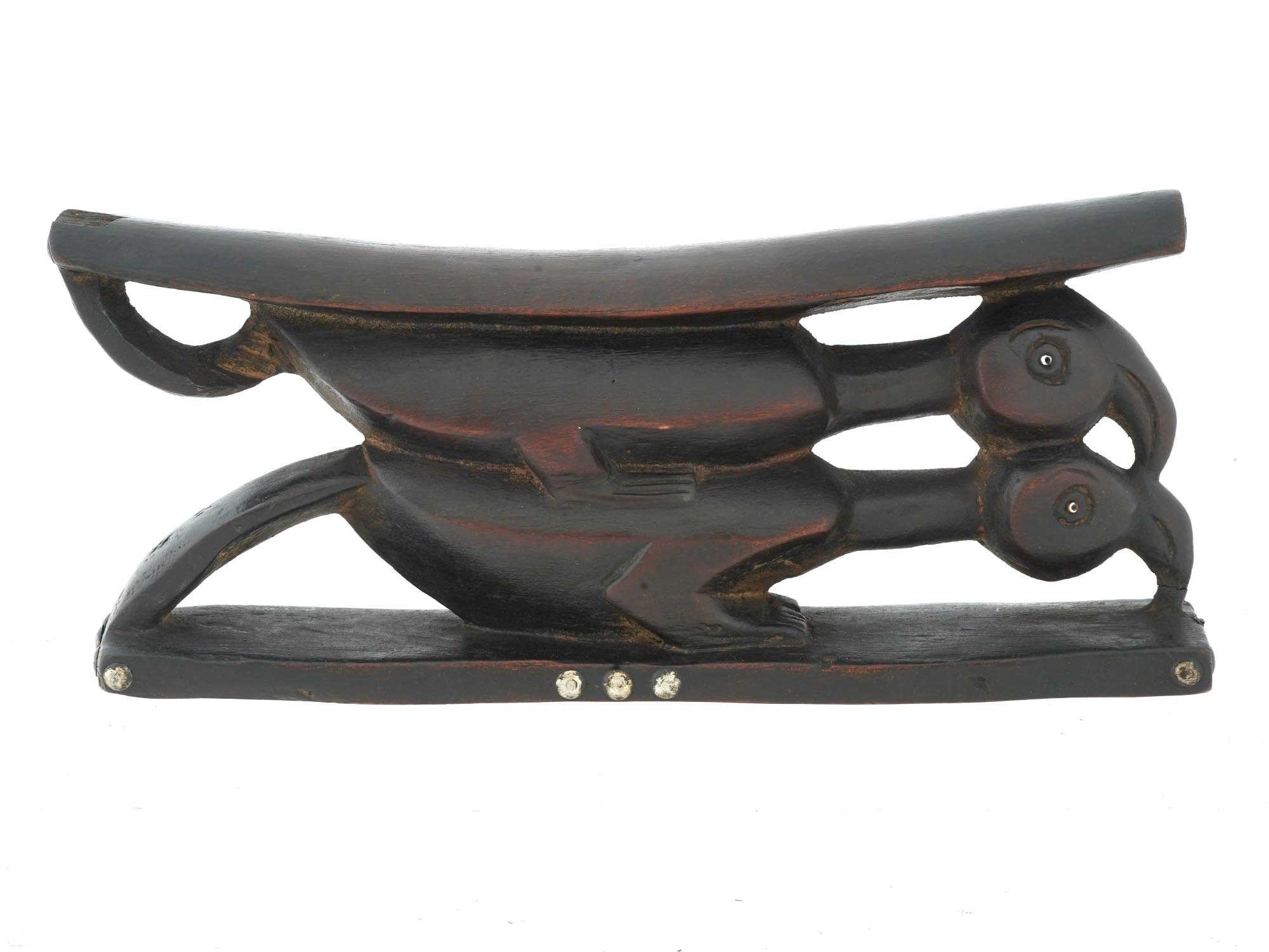 NORTH EASTERN AFRICAN SOUTH SUDAN WOOD HEAD REST PIC-1