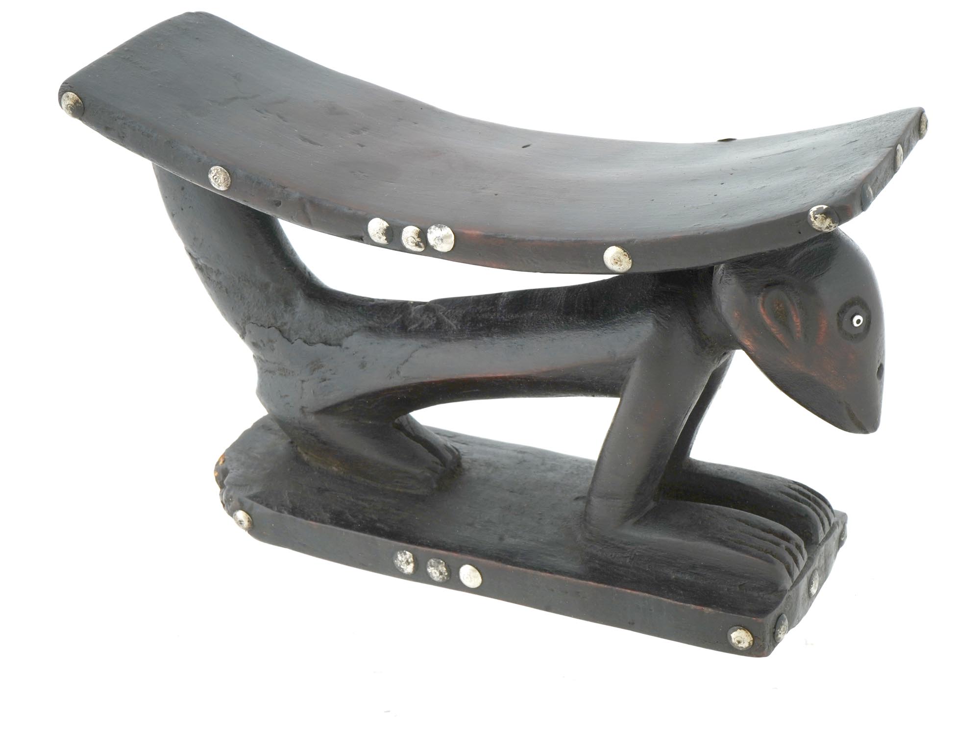 NORTH EASTERN AFRICAN SOUTH SUDAN WOOD HEAD REST PIC-0
