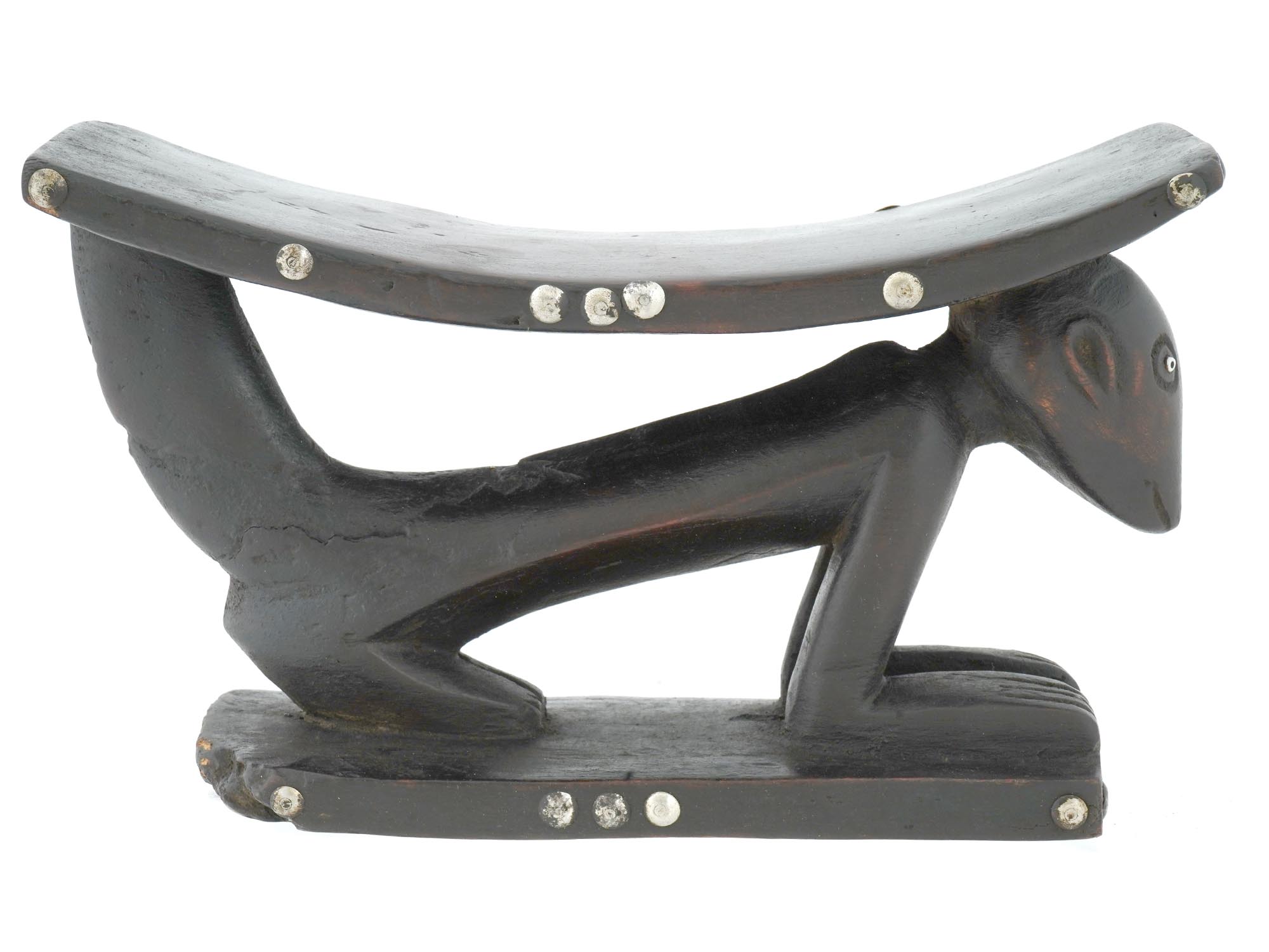NORTH EASTERN AFRICAN SOUTH SUDAN WOOD HEAD REST PIC-1