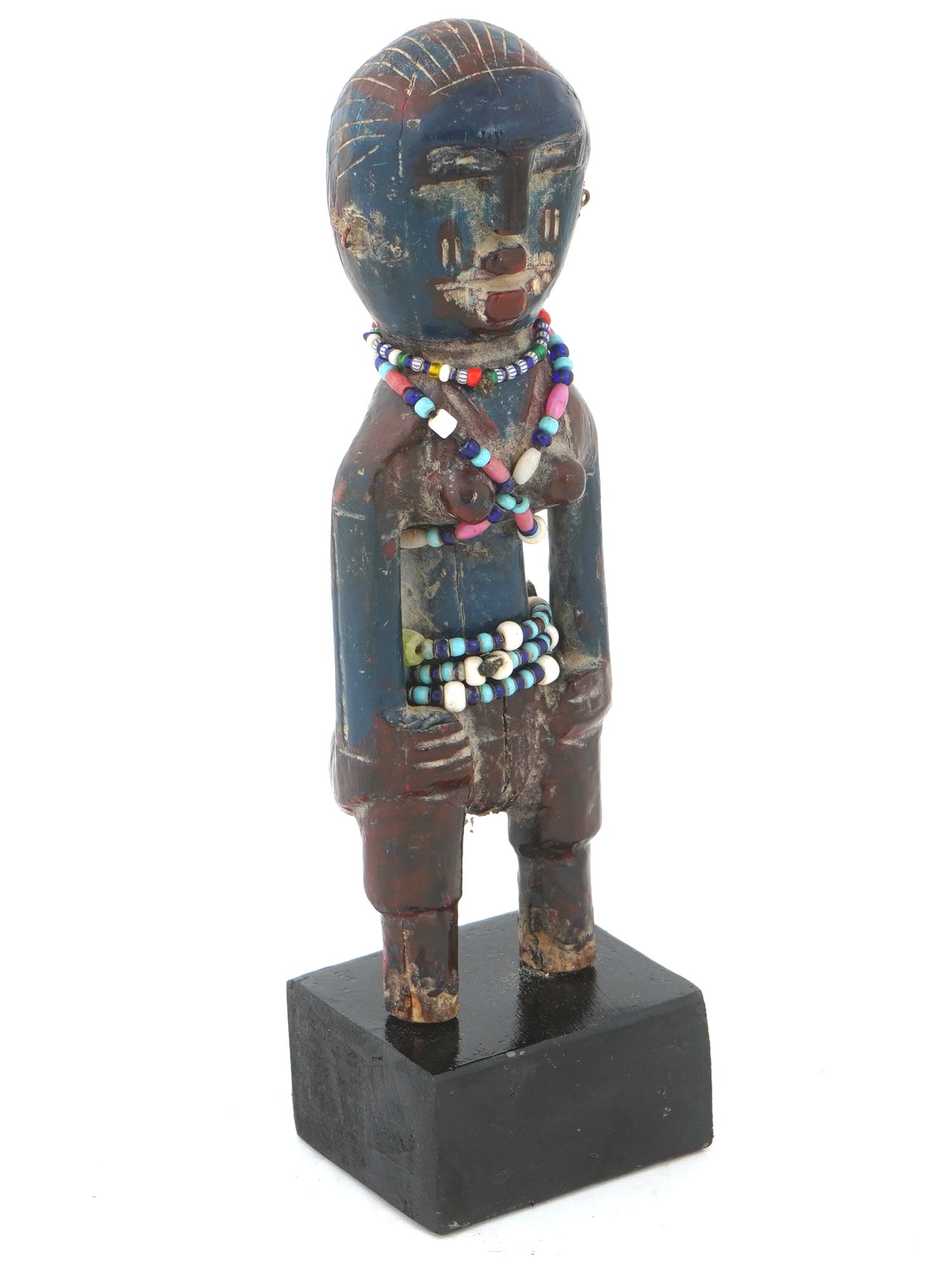 AFRICA TANZANIA NYAMUESI MAKONDE SMALL FETISH FIGURINE PIC-1