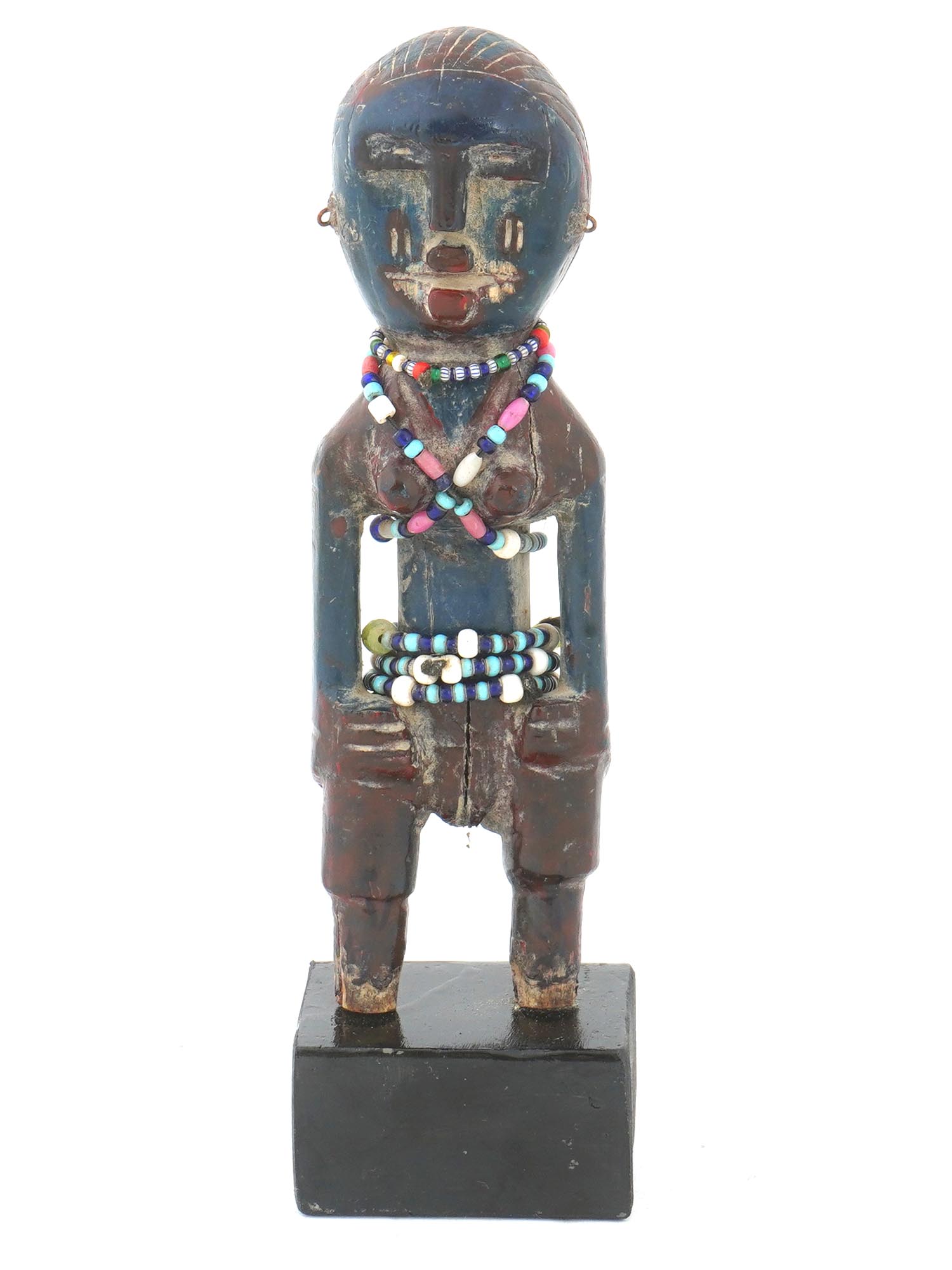 AFRICA TANZANIA NYAMUESI MAKONDE SMALL FETISH FIGURINE PIC-0