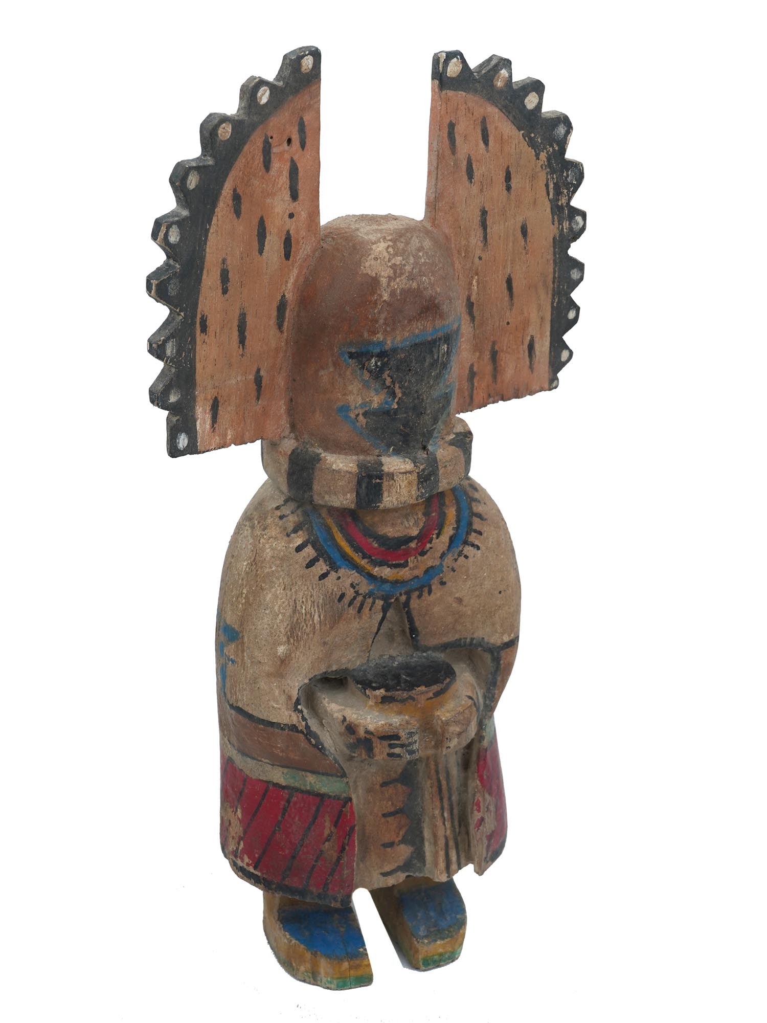 NATIVE AMERICAN KACHINA HOPI HAND CARVED WOOD DOLL PIC-1