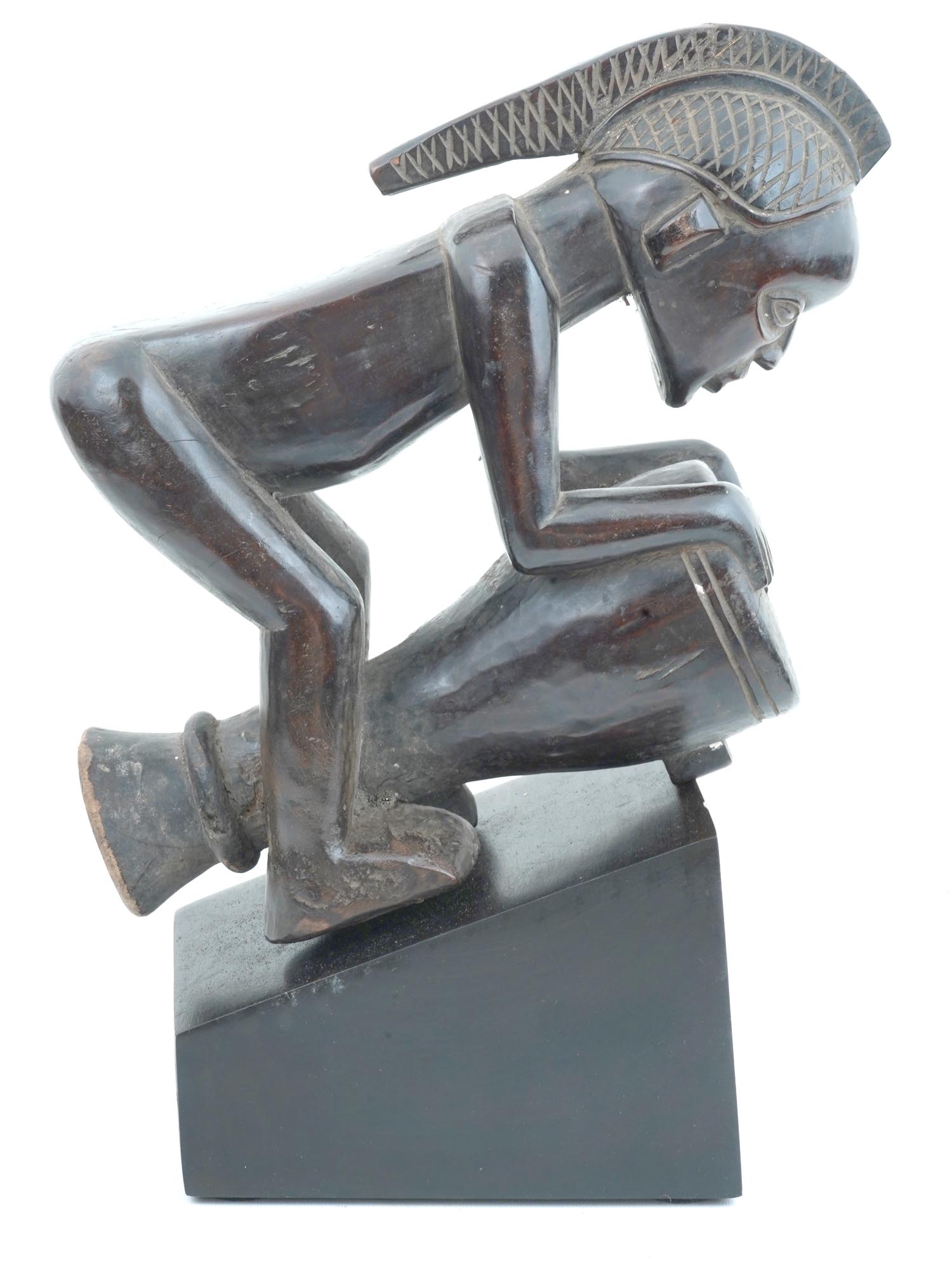 EARLY 20TH C MBALA CONGO CENTRAL AFRICAN FIGURINE PIC-2