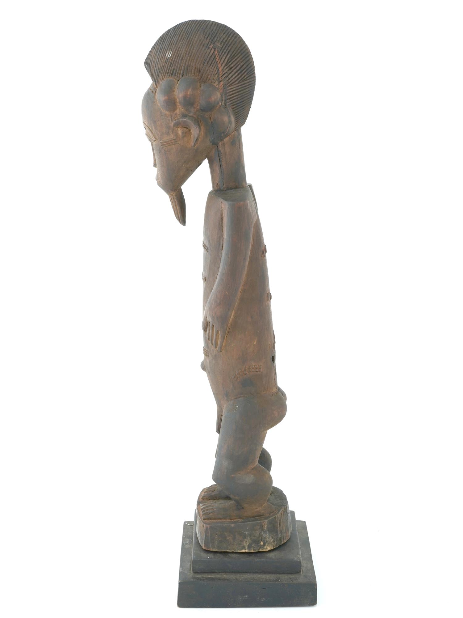 BAOLET WOODEN MALE FIGURINE IVORY COAST WEST AFRICA PIC-2