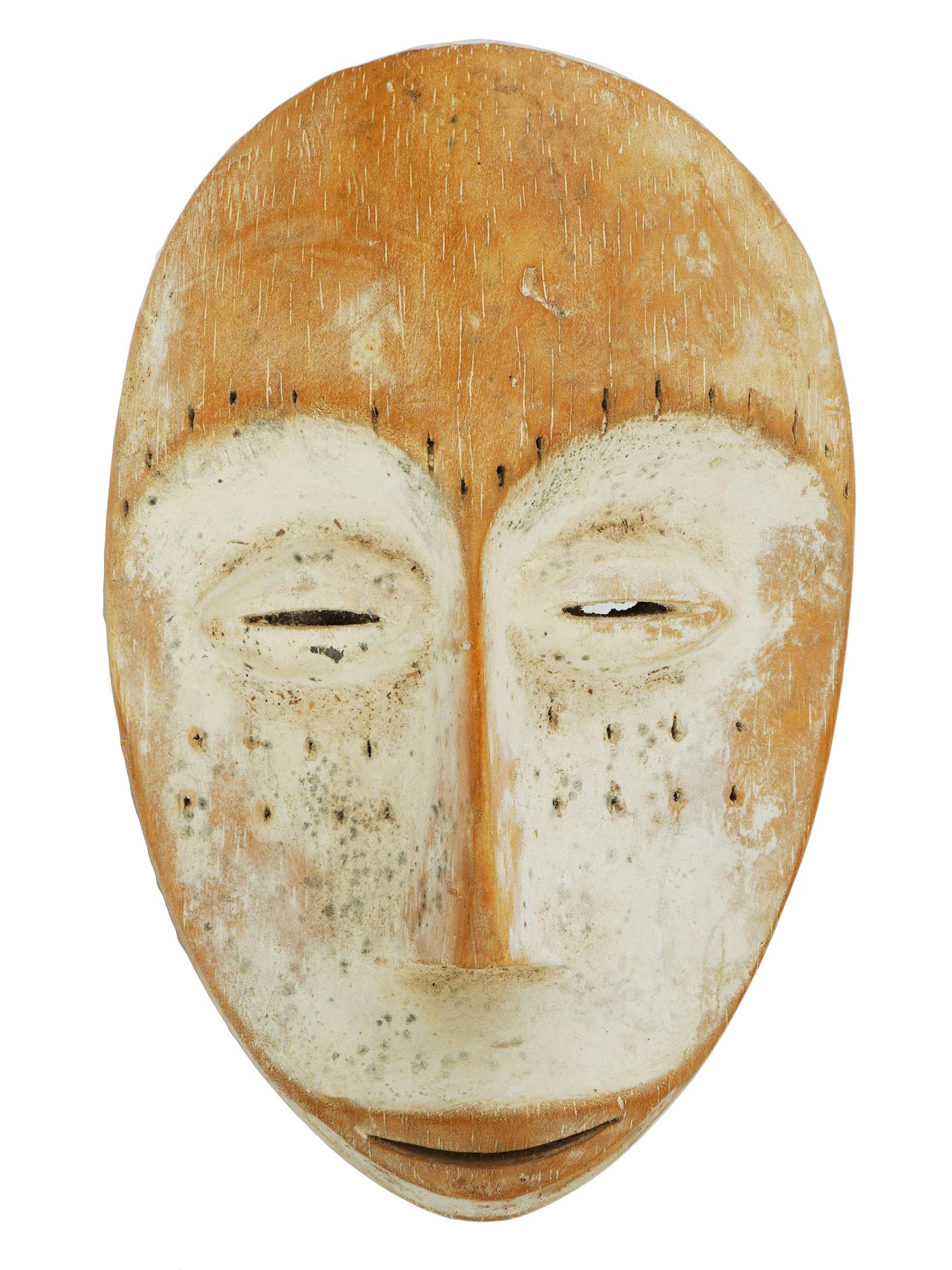 CENTRAL AFRICAN CONGO LEGA BWAMI WOODEN MASK PIC-0