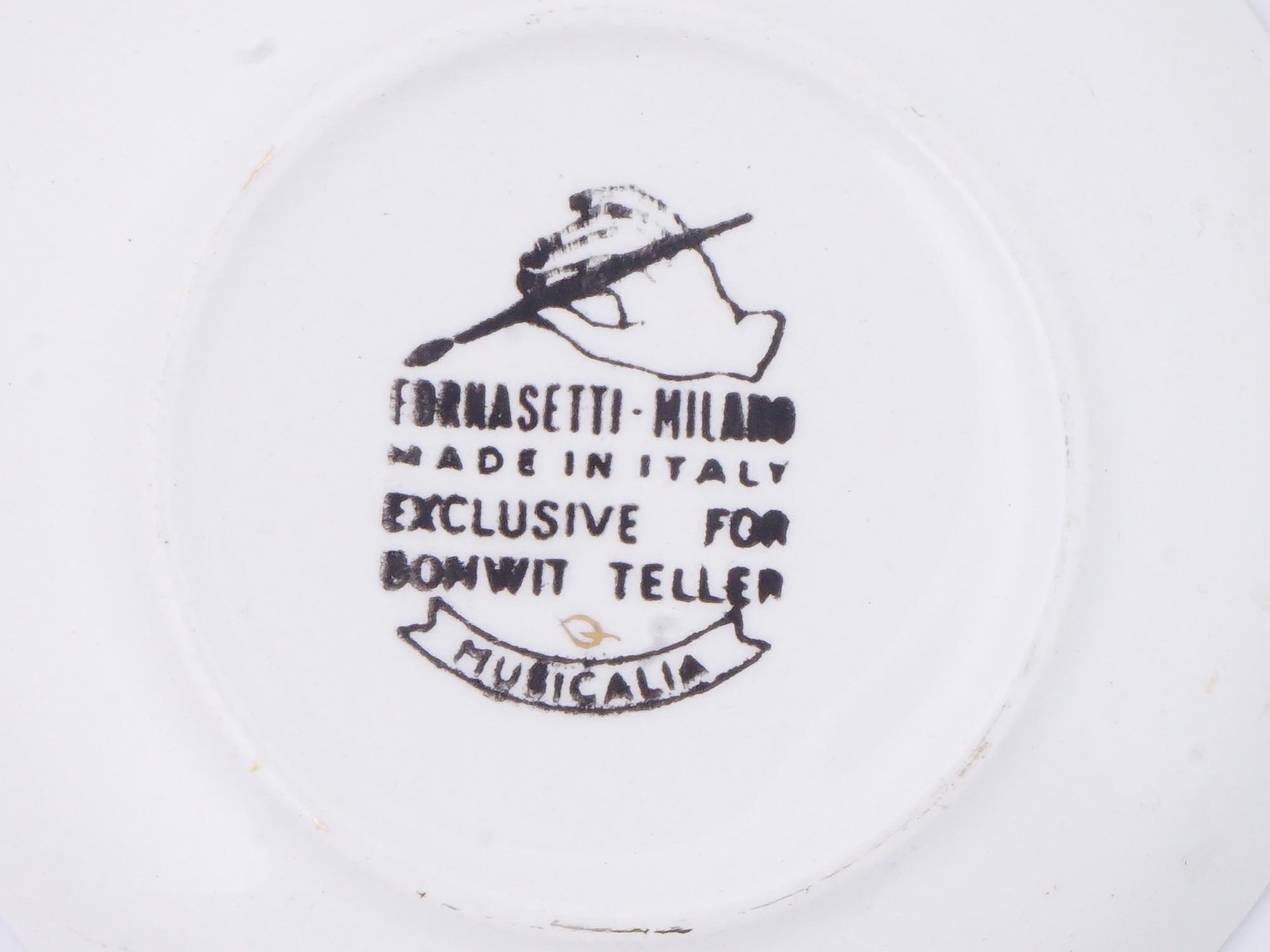 FORNASETTI MUSICALIA AND SAKS FIFTH AVENUE SAUCERS PIC-3