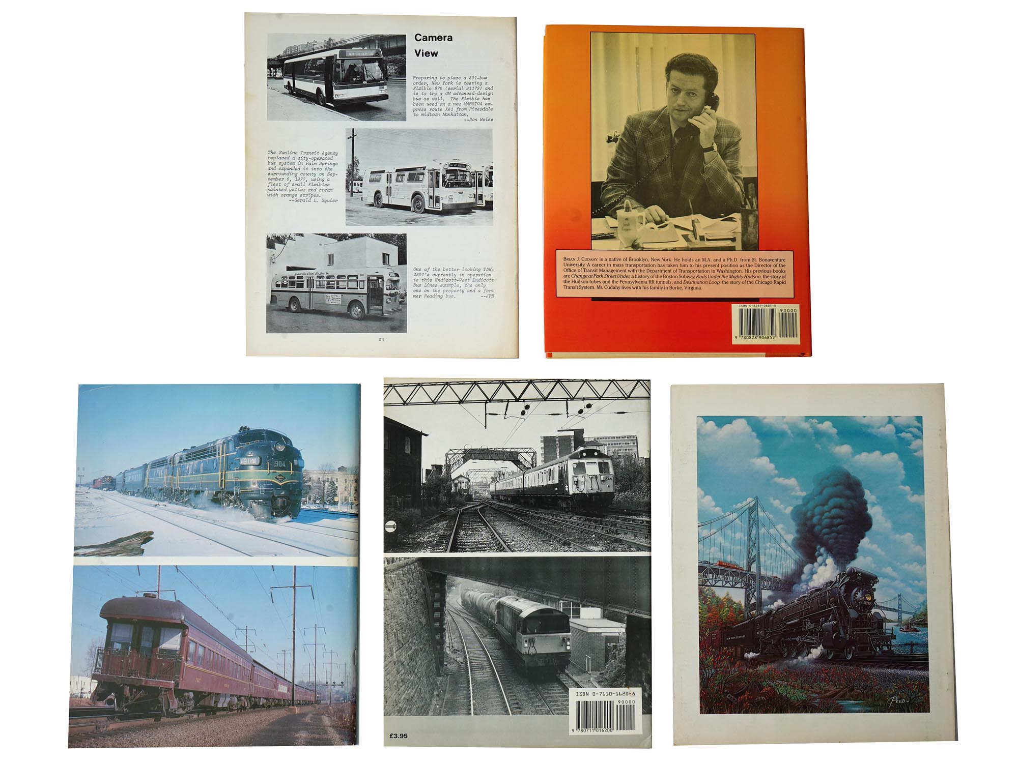 LOT OF AMERICAN RAILWAYS TROLLEYS BOOKS MAGAZINES PIC-3