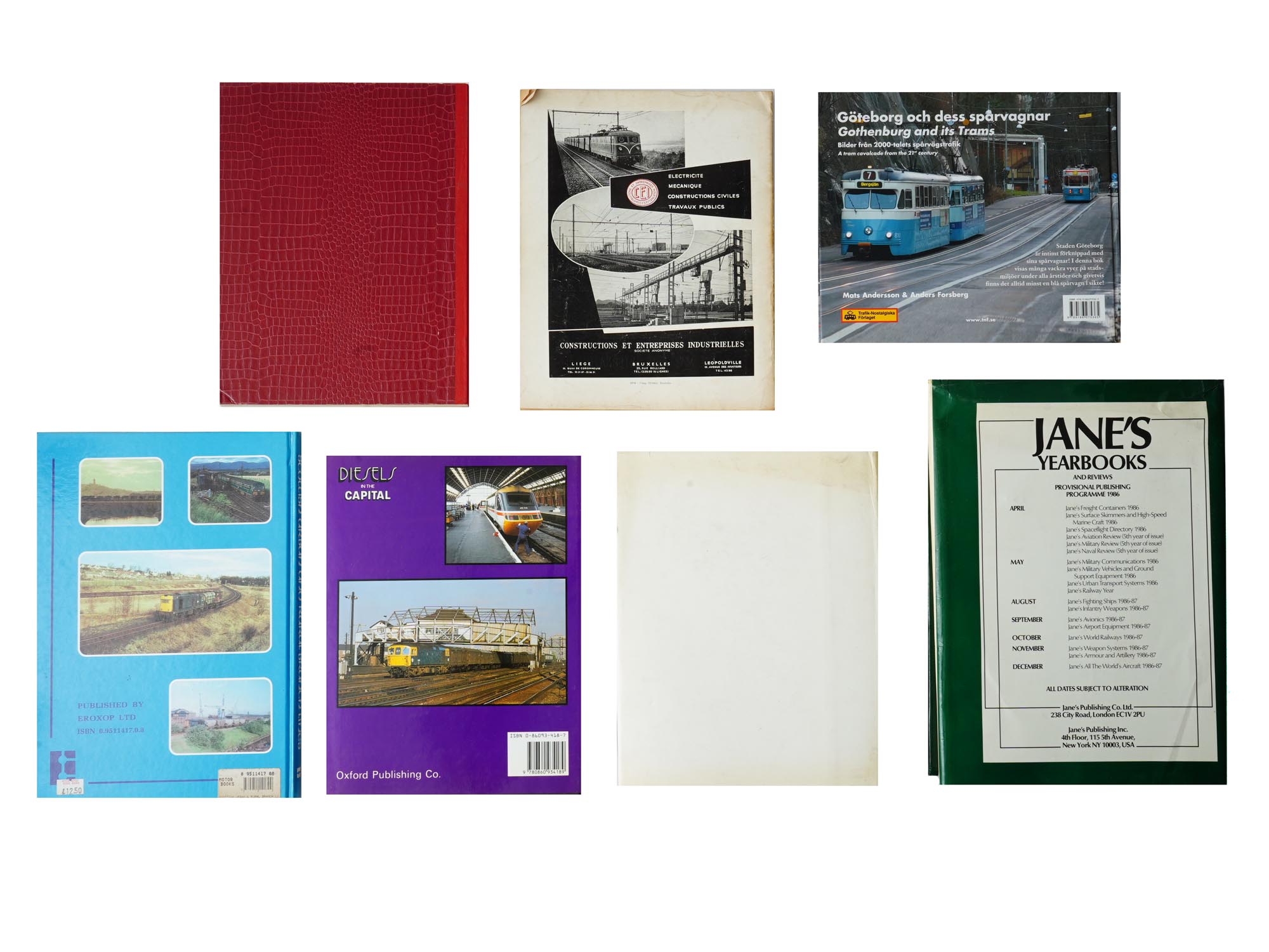 LOT OF EUROPEAN RAILWAY TROLLEY TRANSPORT BOOKS PIC-1