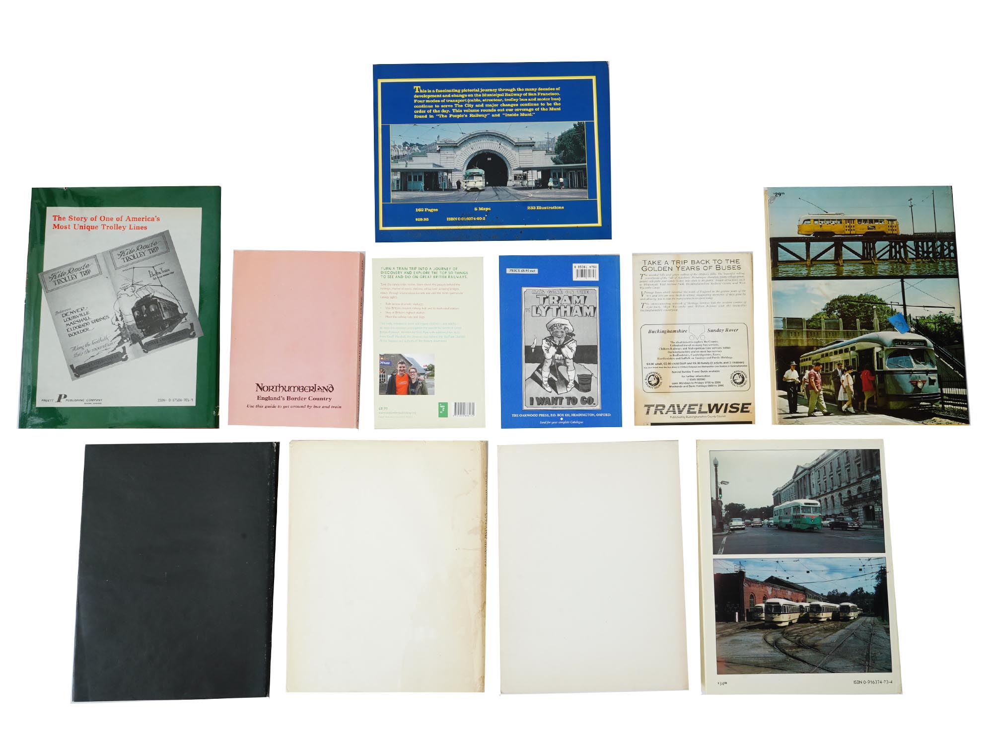 LOT AMERICAN BRITISH RAILWAY TROLLEY BOOKS MAGAZINES PIC-2