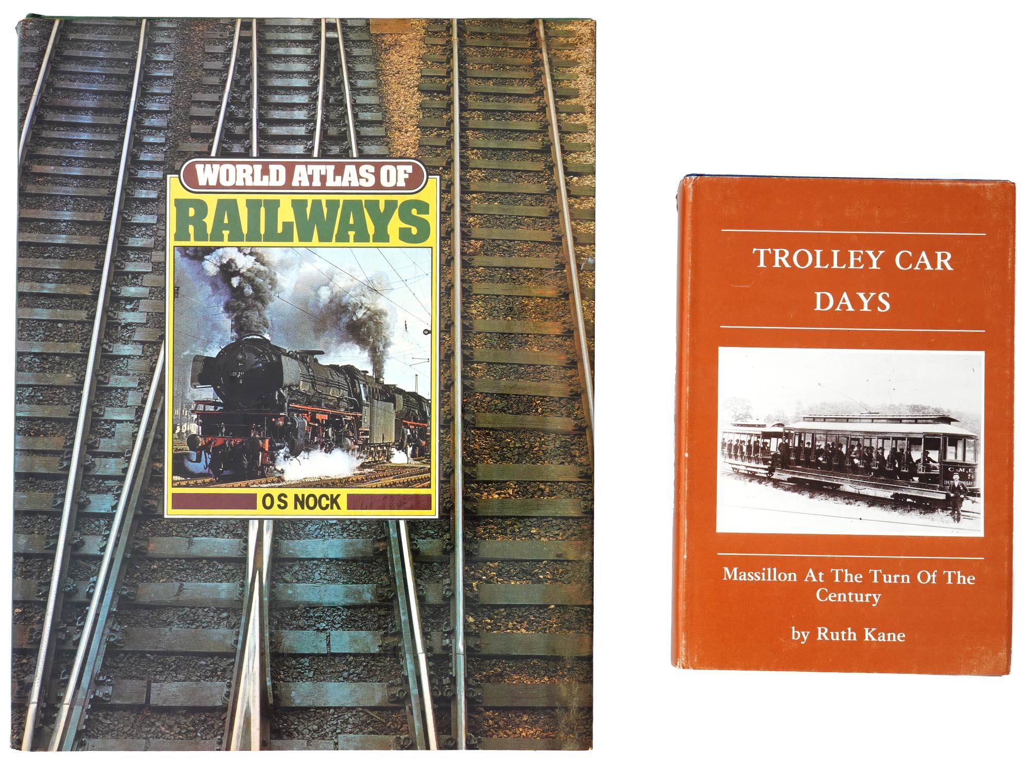 LOT OF AMERICAN RAILWAYS TROLLEY BOOKS AND ATLAS PIC-3