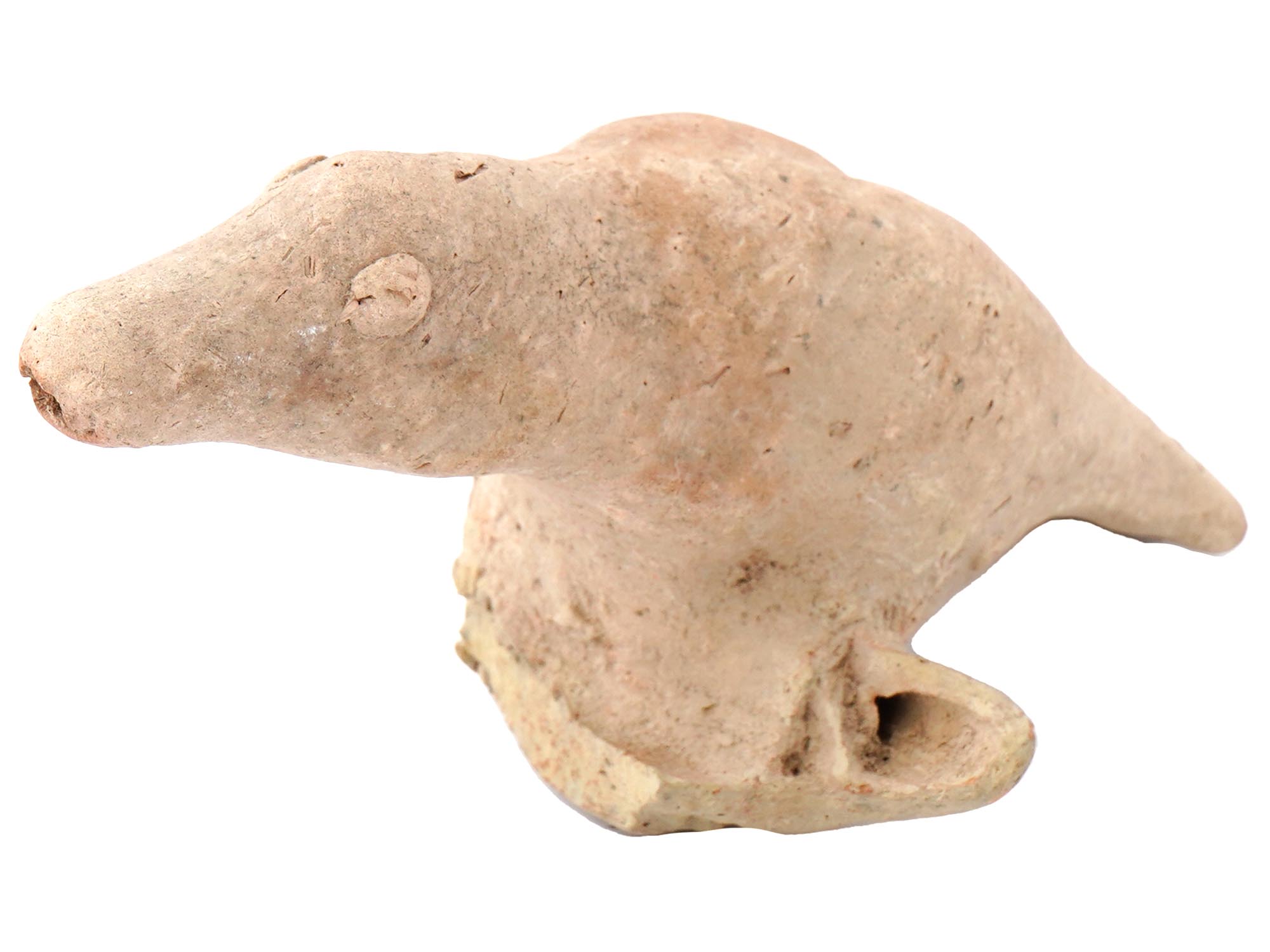 ANCIENT EGYPT LATE PERIOD TERRACOTTA GOOSE FIGURINE PIC-0