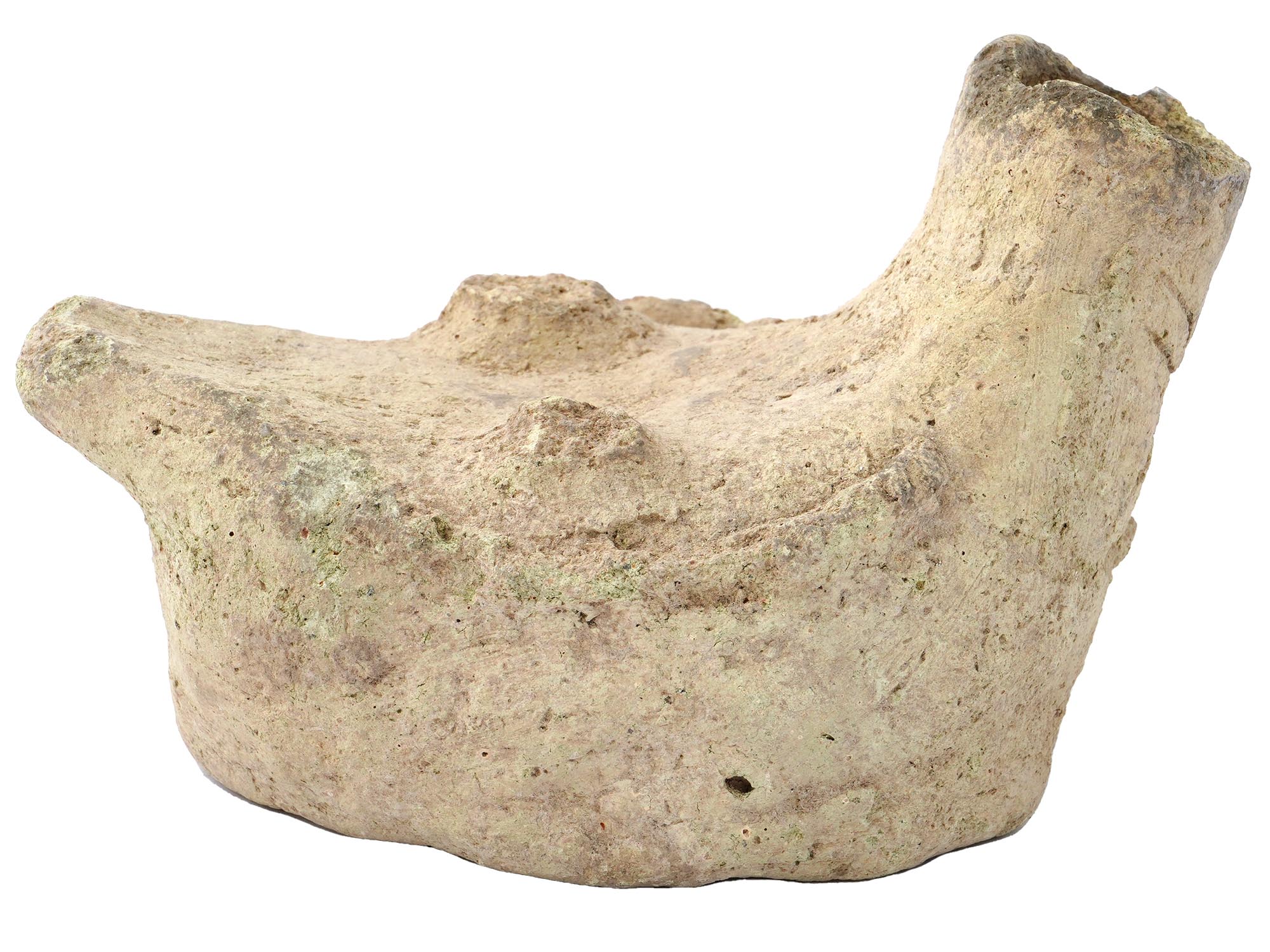 ANCIENT EARLY PERIOD HITTITE TERRACOTTA BOAT FIGURE PIC-4