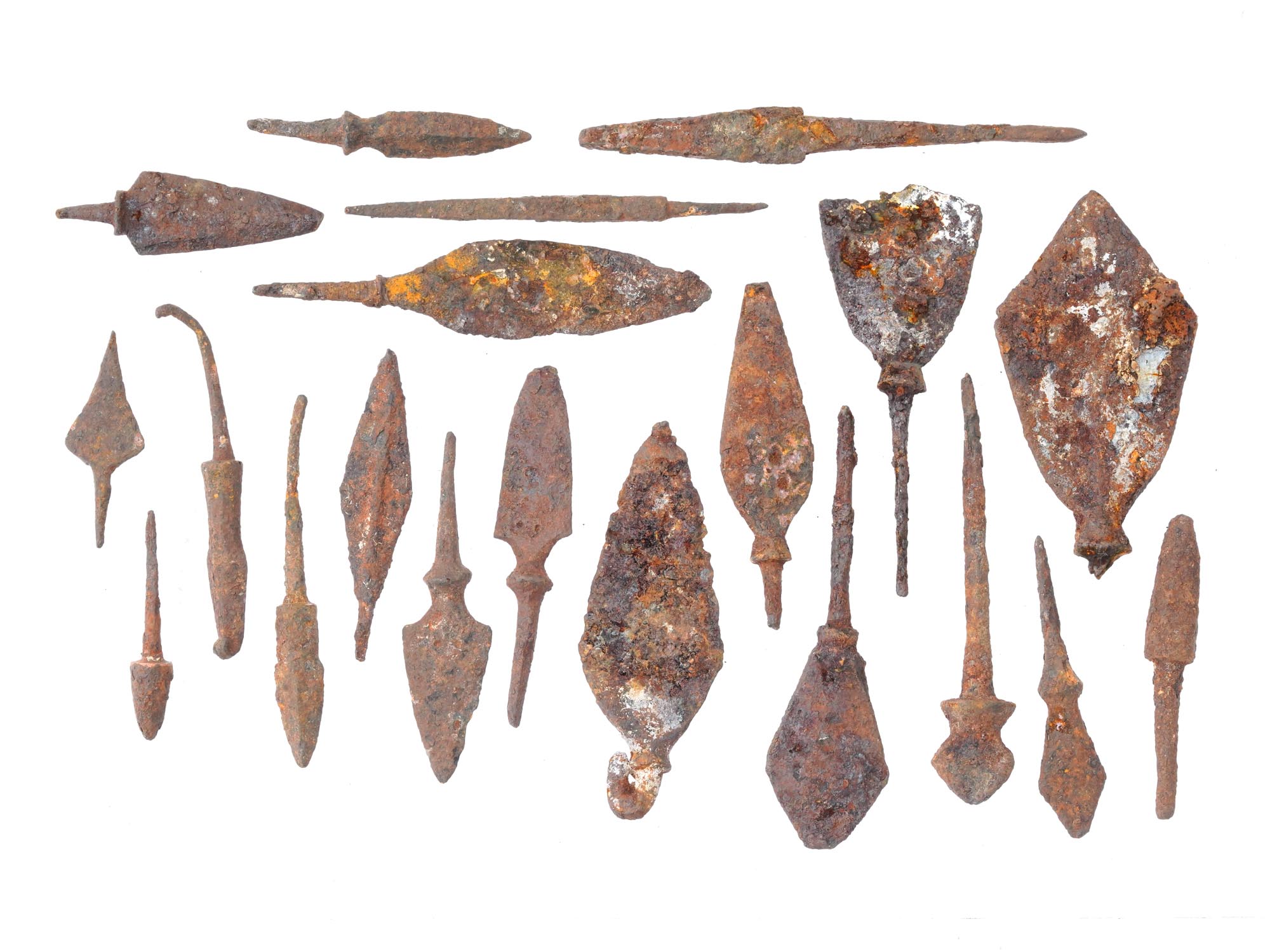 ANCIENT GREEK AND ROMAN IRON ARROWHEAD COLLECTION PIC-0