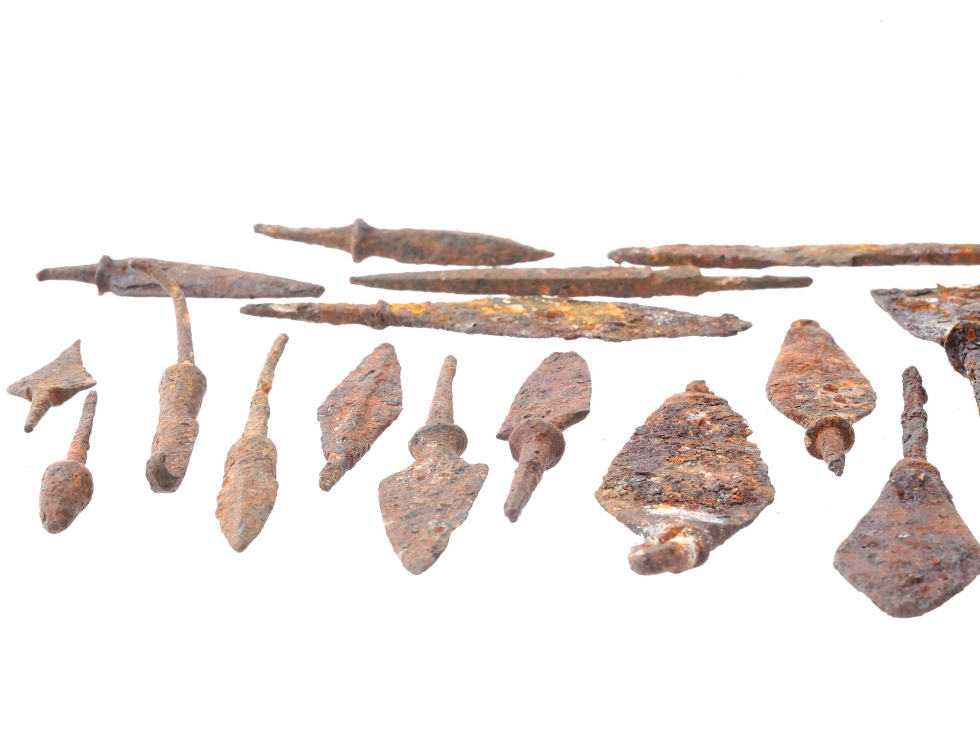 ANCIENT GREEK AND ROMAN IRON ARROWHEAD COLLECTION PIC-1