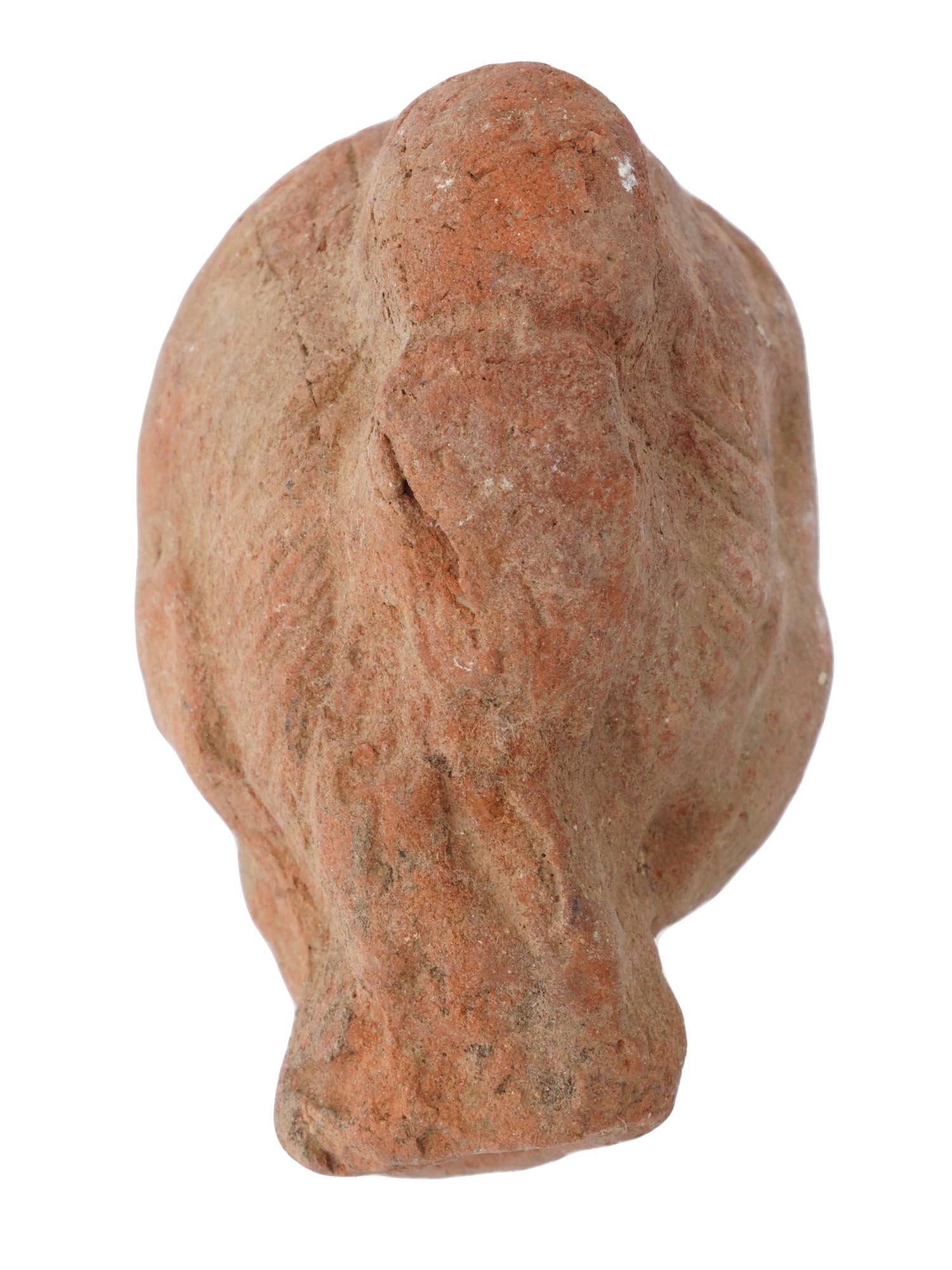 ANCIENT ROMAN TERRACOTTA FEMALE HEAD WITH ELEGANT HAIR PIC-2