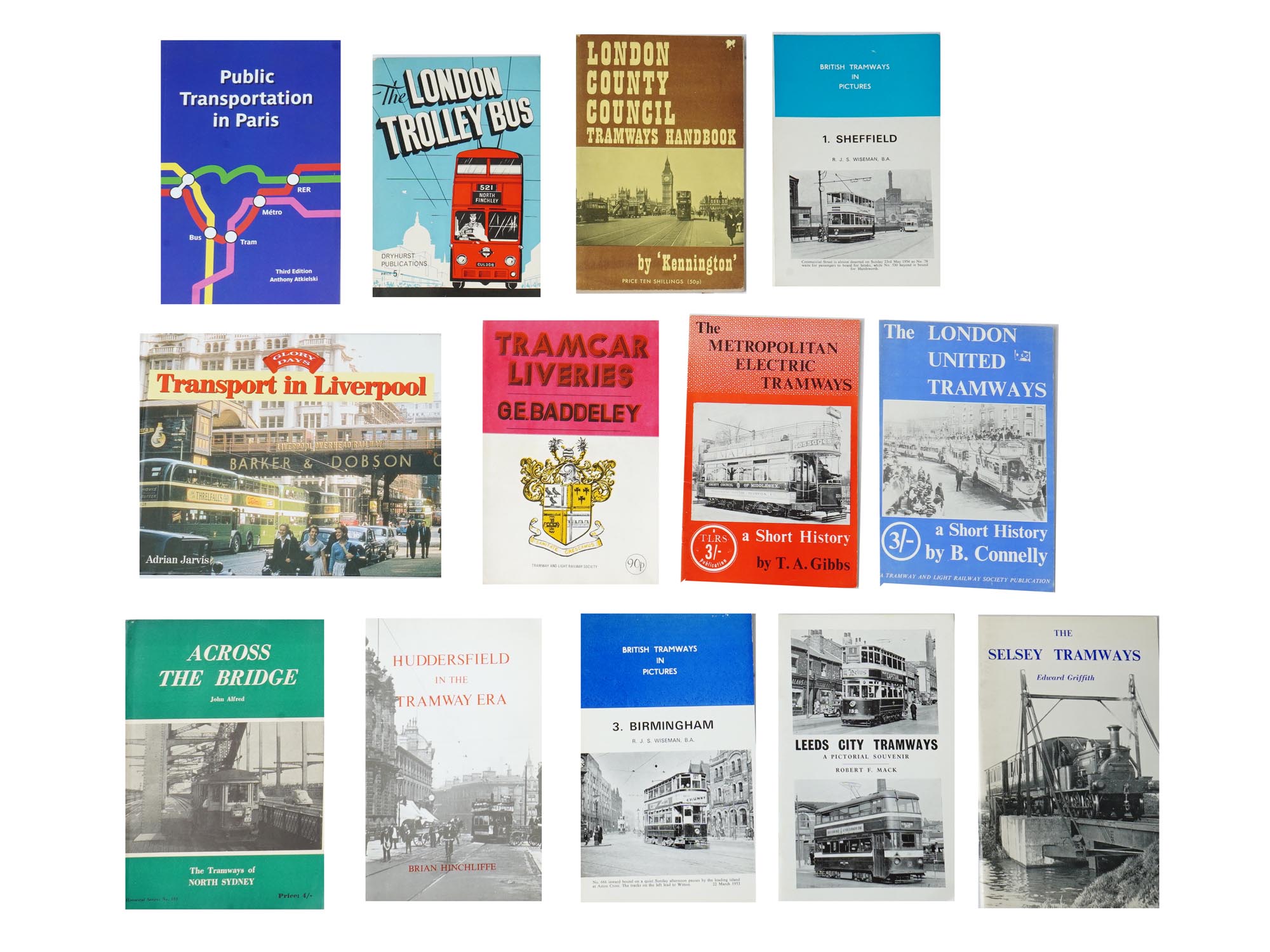 LOT OF BRITISH RAILWAY TROLLEY TRANSPORT BOOKS PIC-2