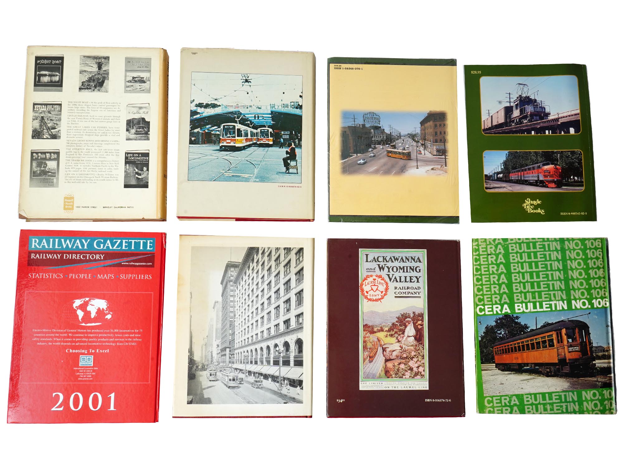 LOT OF AMERICAN RAILWAY TROLLEY TRANSPORT BOOKS PIC-2