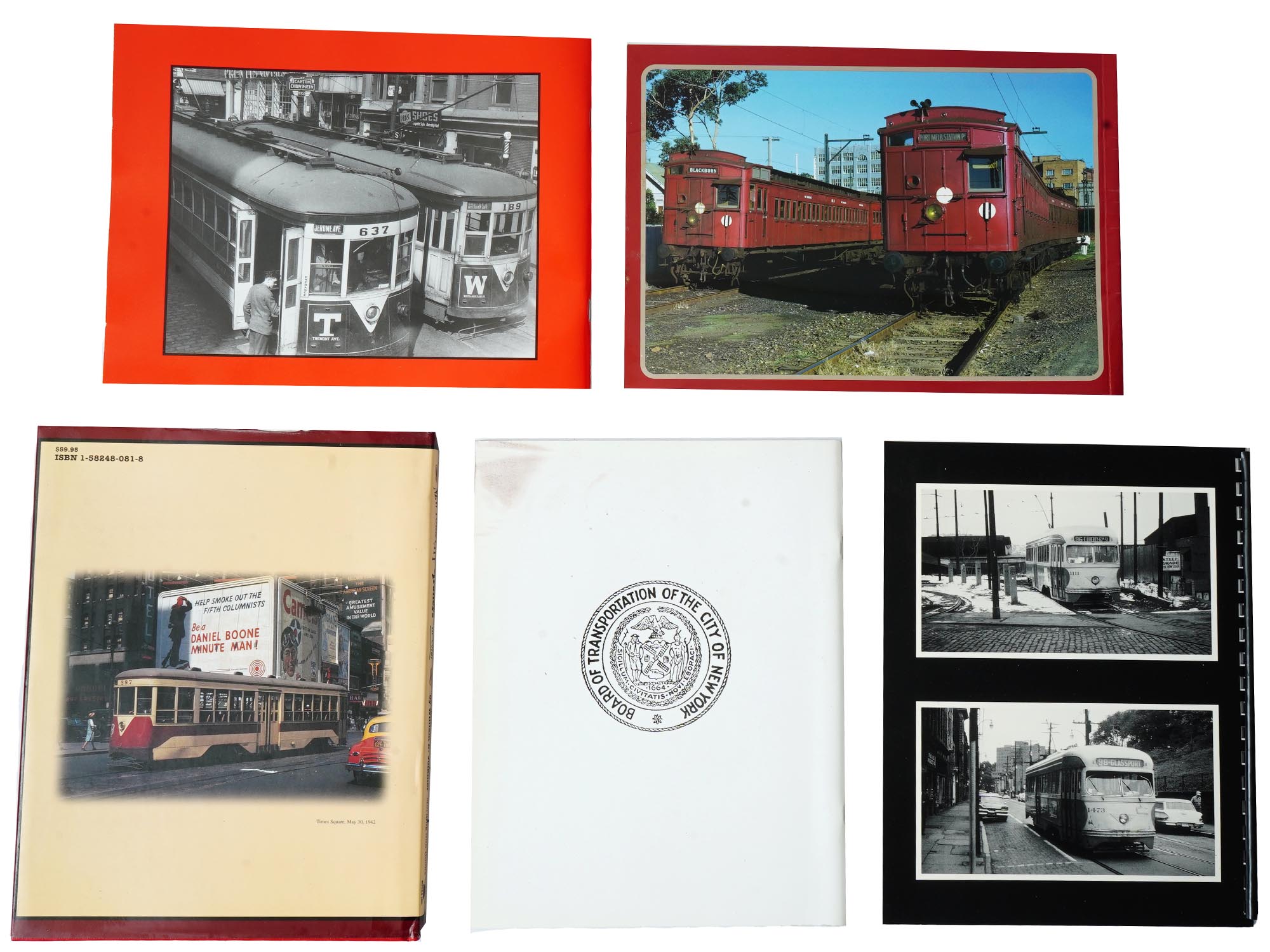 LOT OF AMERICAN RAILWAY TROLLEY TRANSPORT BOOKS PIC-4