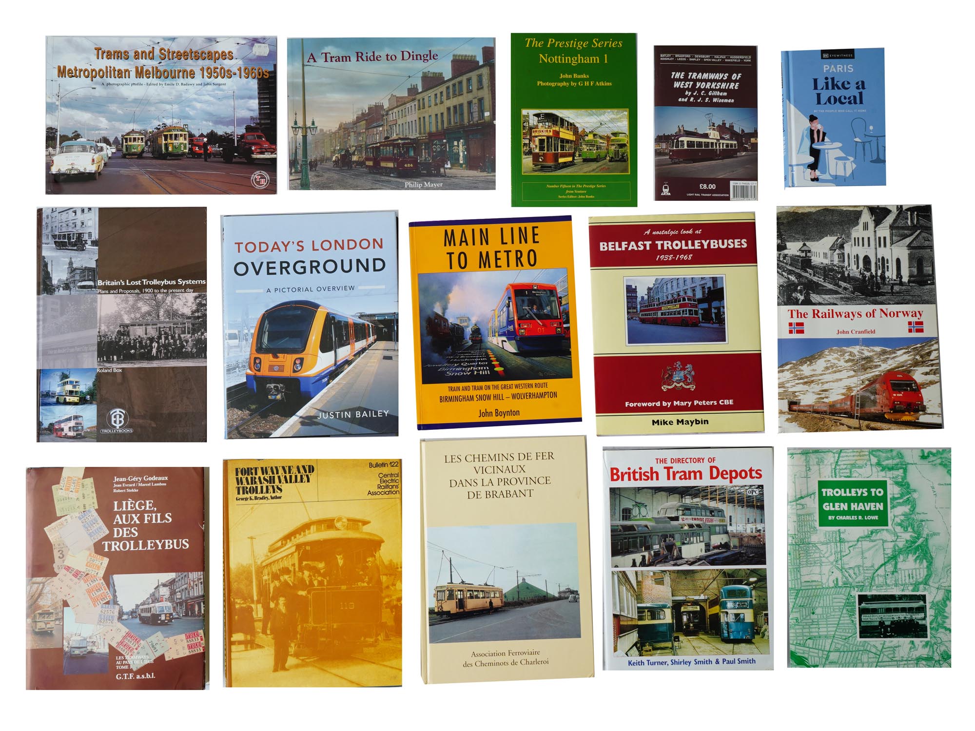 LOT OF BRITISH EUROPEAN RAILWAY TRANSPORT BOOKS PIC-1