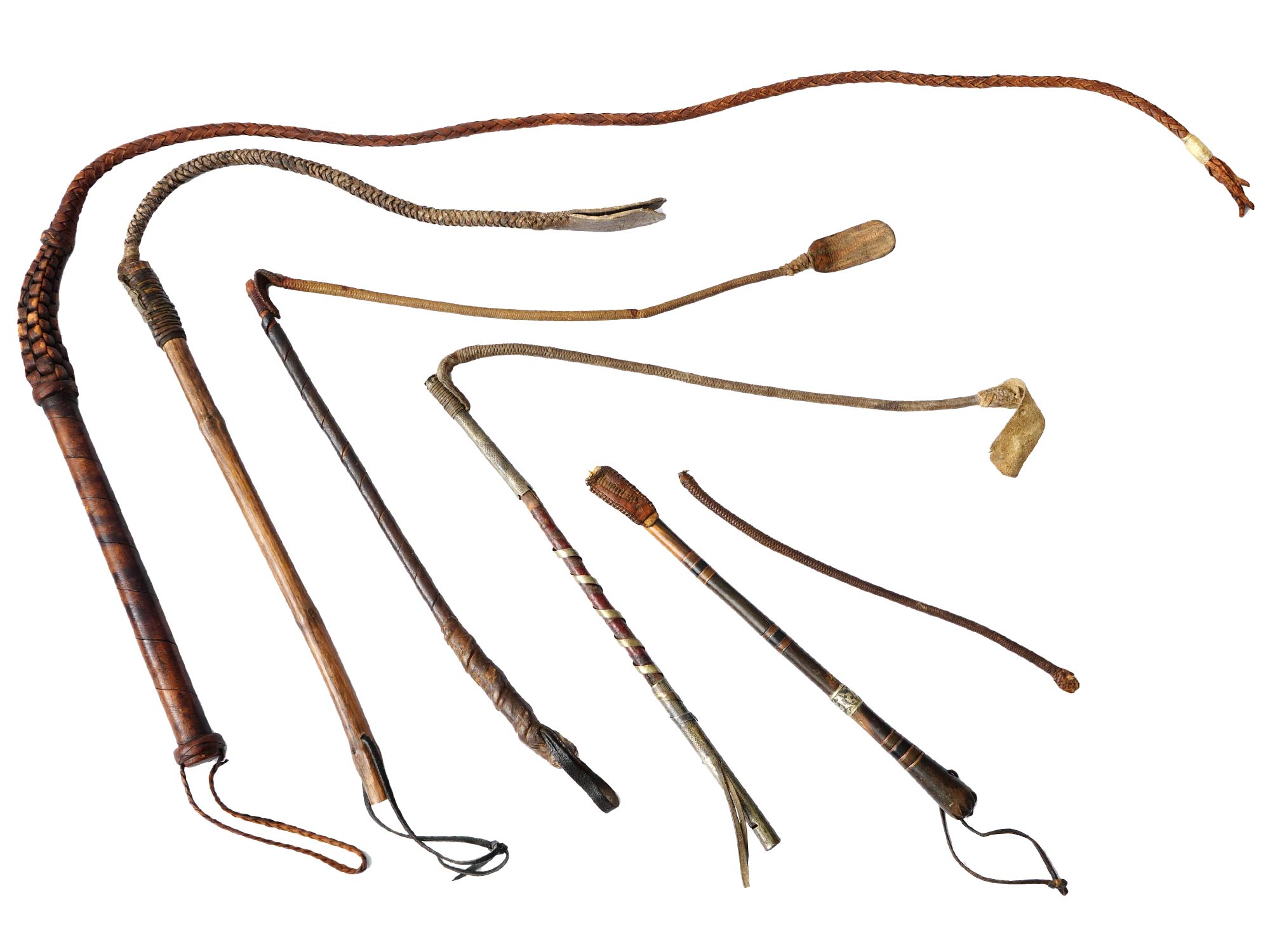 COLLECTION OF ASSORTED RIDING CROPS AND EGEE WHIPS PIC-1