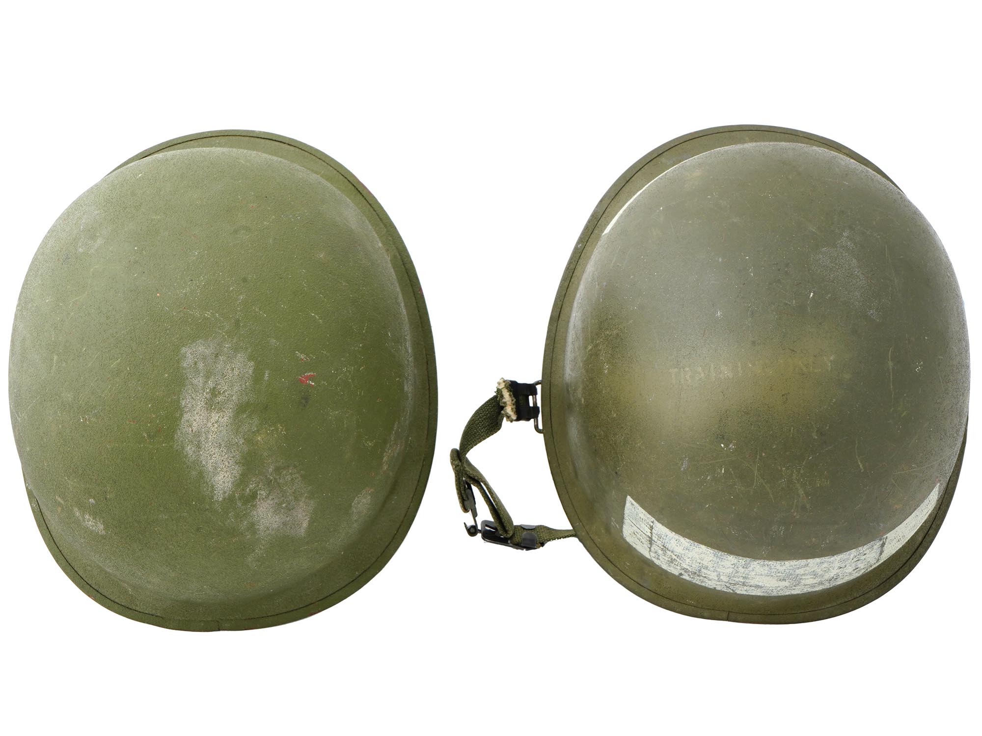 LOT OF TWO US MILITARY M1 COMBATANT ARMY HELMETS PIC-4