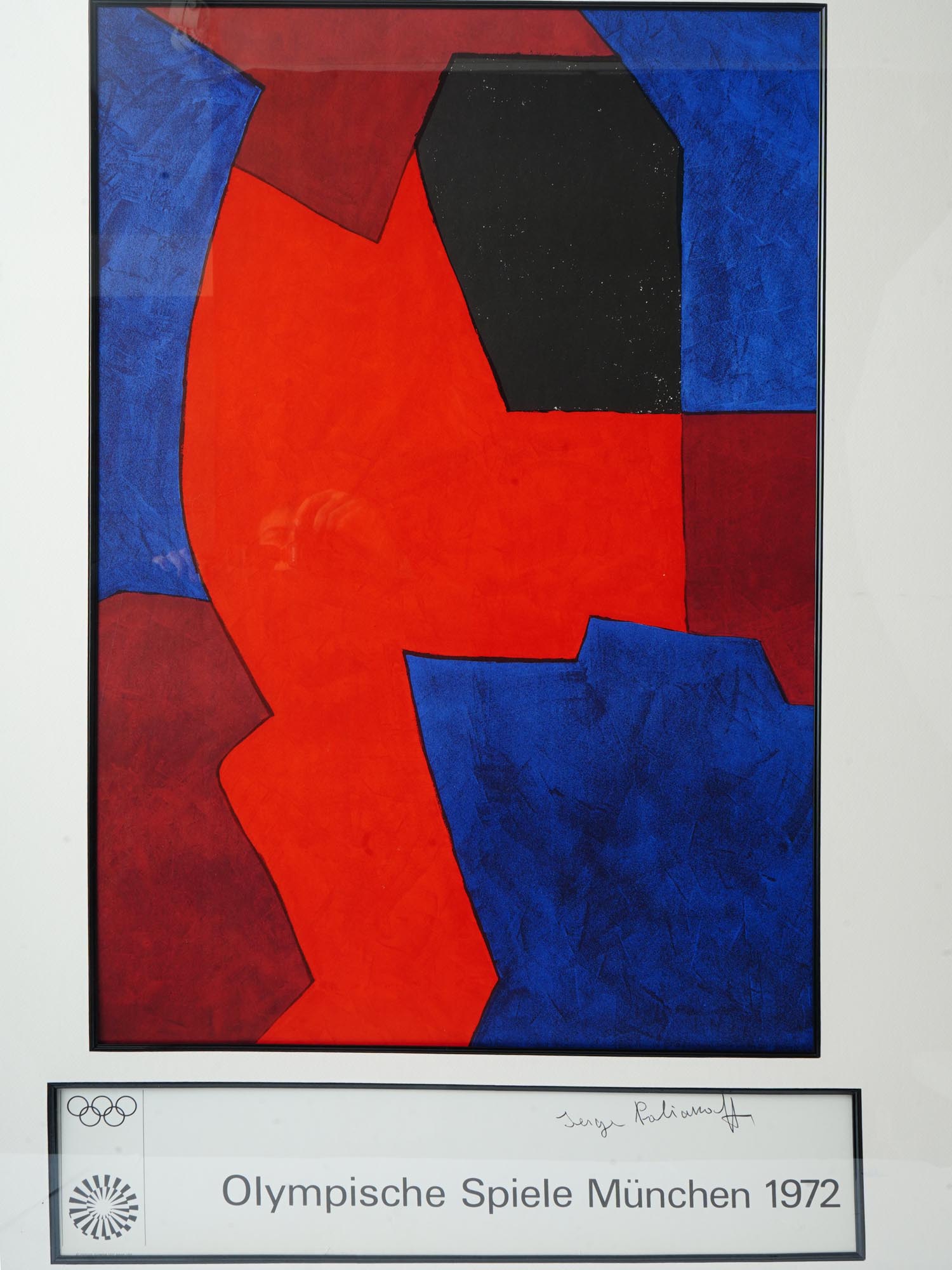 1972 MUNICH OLYMPICS POSTER AFTER SERGE POLIAKOFF PIC-1