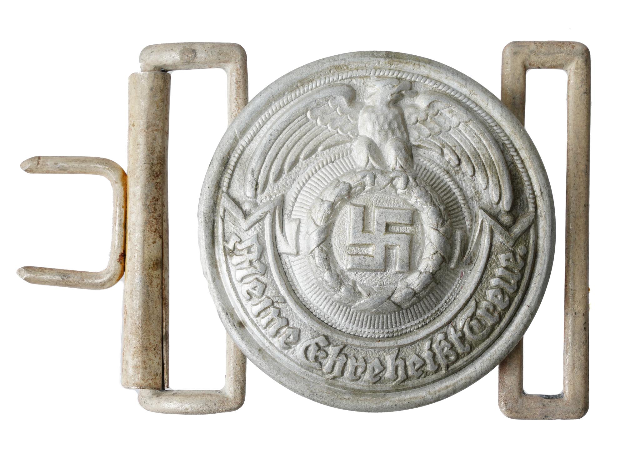 WWII NAZI GERMAN WAFFEN SS OFFICERS BELT BUCKLE PIC-0