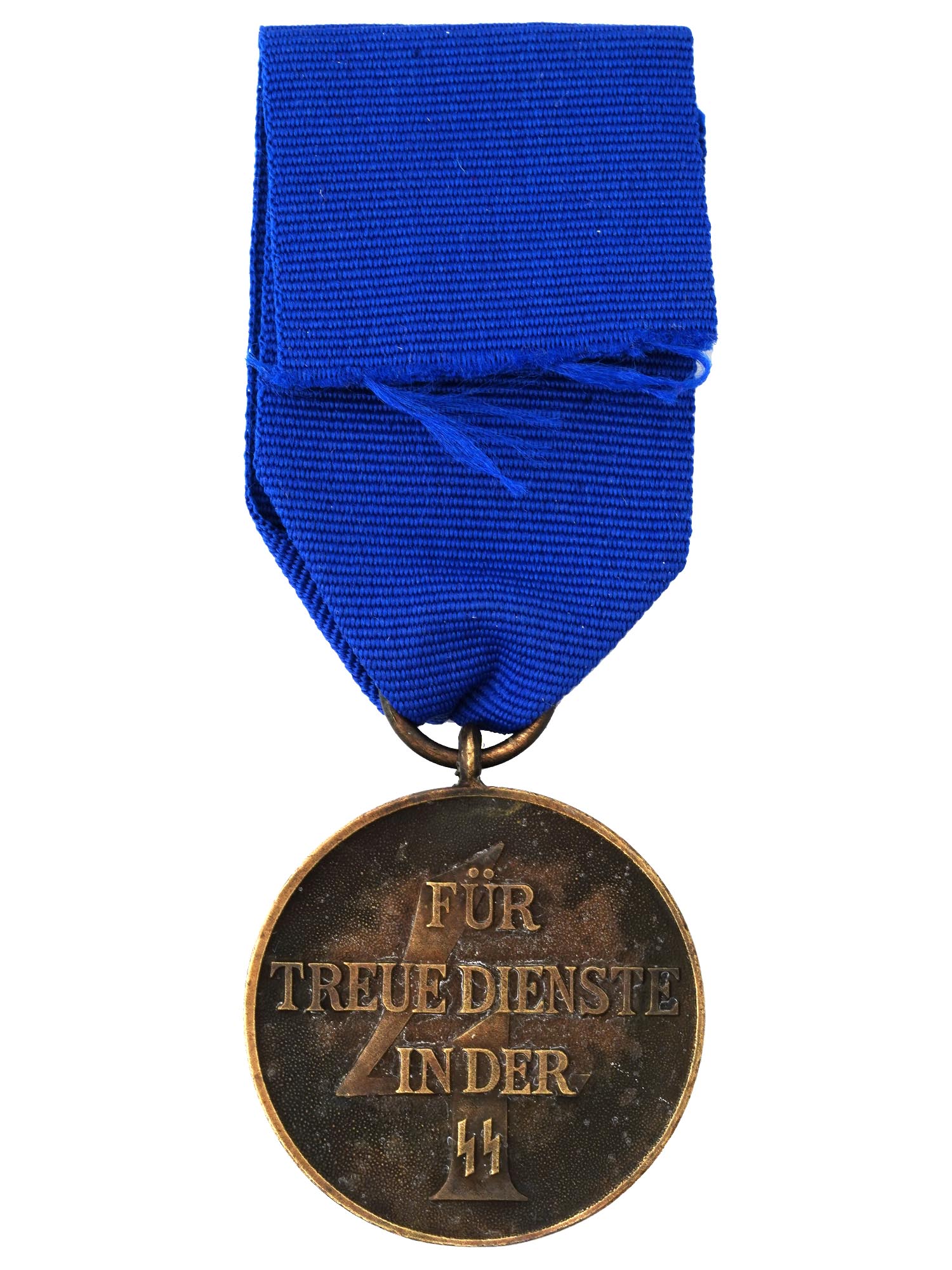 WWII NAZI GERMAN WAFFEN SS 4 YEAR LONG SERVICE MEDAL PIC-1