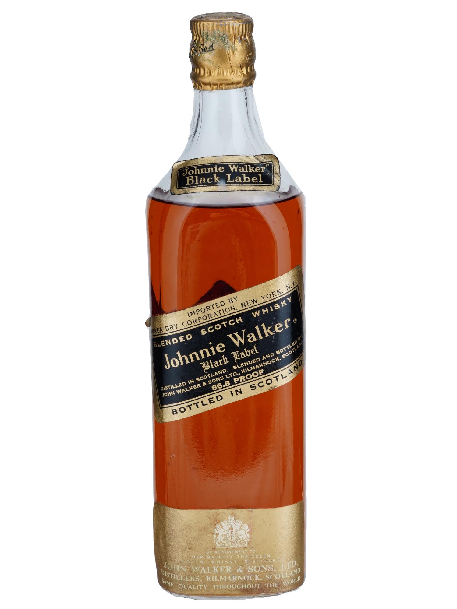 1960S JOHNNIE WALKER BLACK LABEL SCOTCH WHISKEY PIC-0