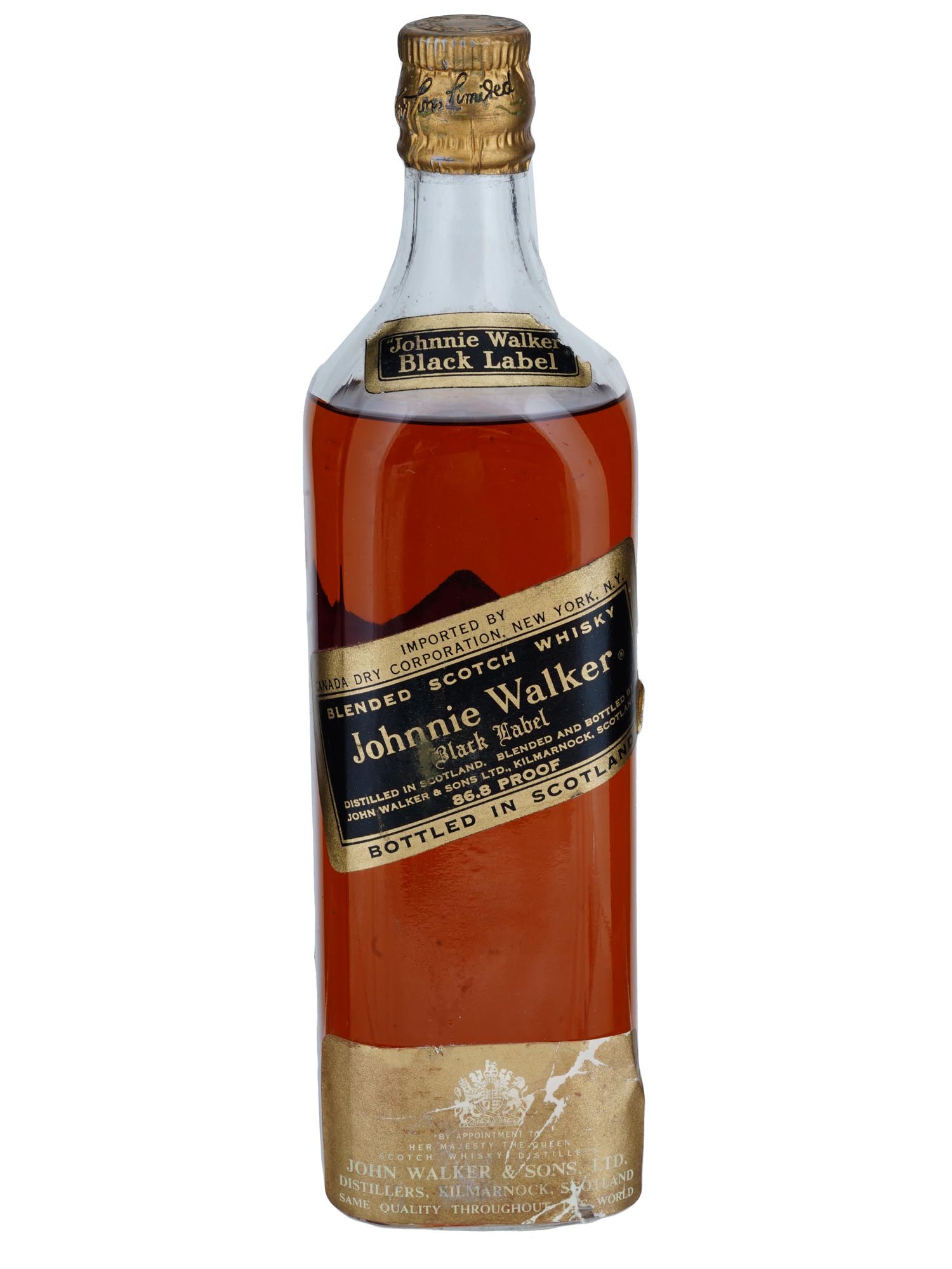 1960S JOHNNIE WALKER BLACK LABEL SCOTCH WHISKEY PIC-0