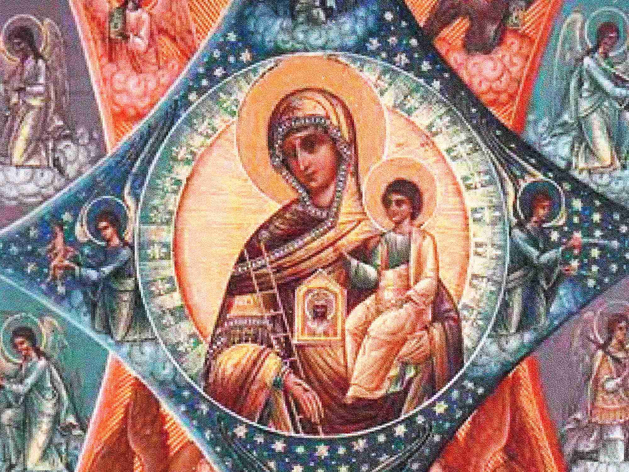 RUSSIAN ORTHODOX ICON MOTHER OF GOD BURNING BUSH PIC-2