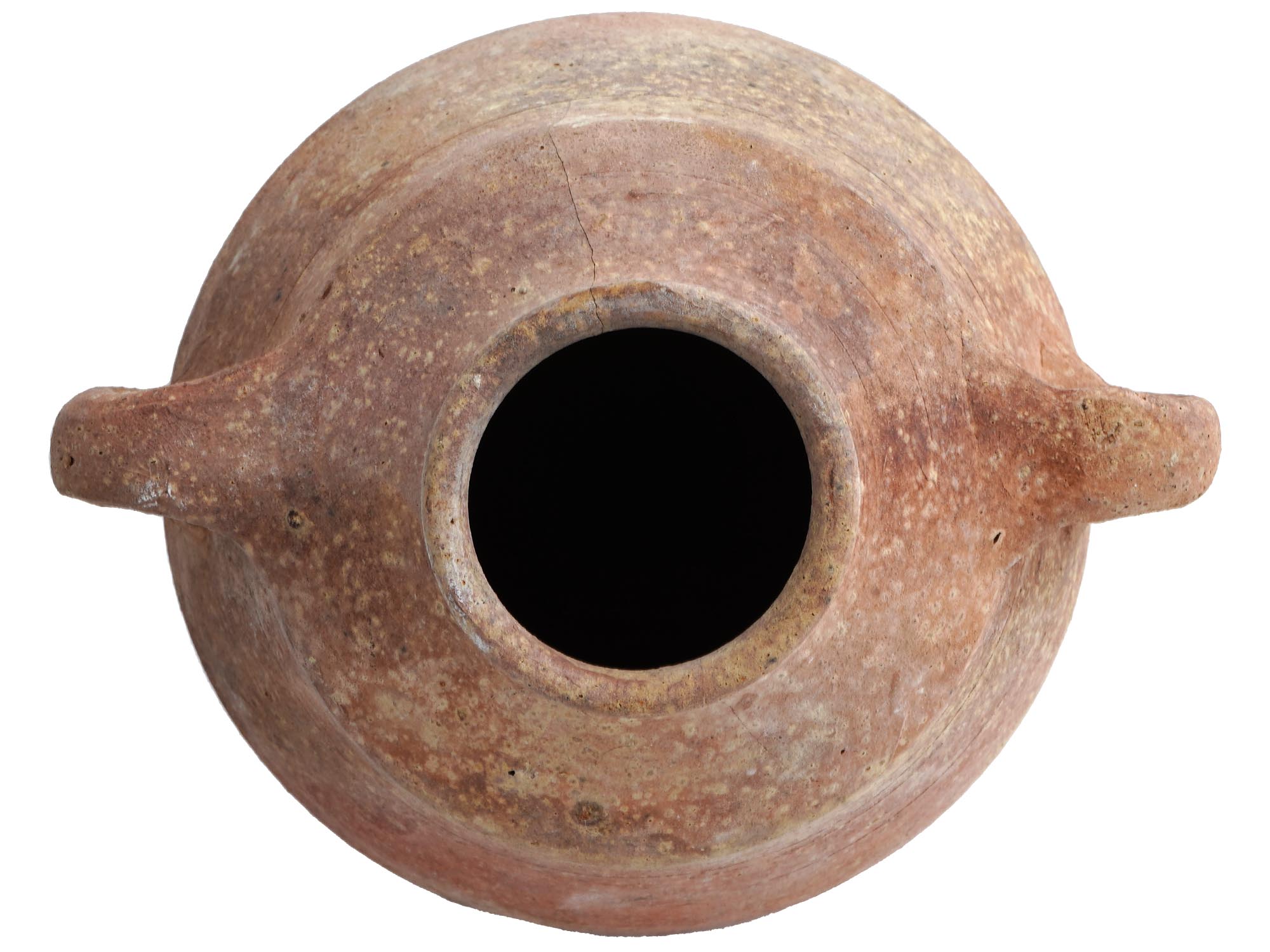 ANCIENT BYZANTINE TERRACOTTA AMPHORA WITH HANDLES PIC-2