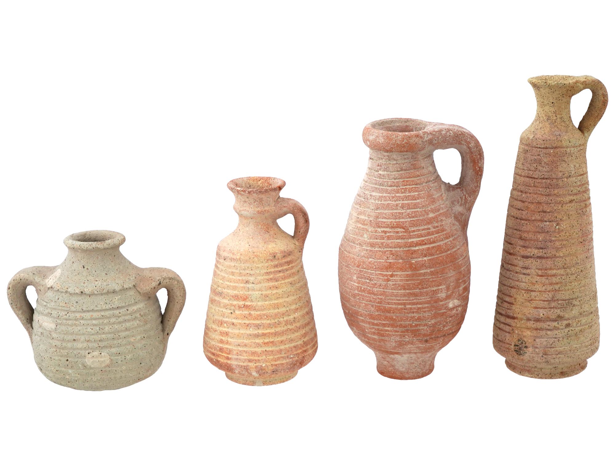 ANCIENT BYZANTINE TERRACOTTA JUGS OF VARIOUS SIZES PIC-0