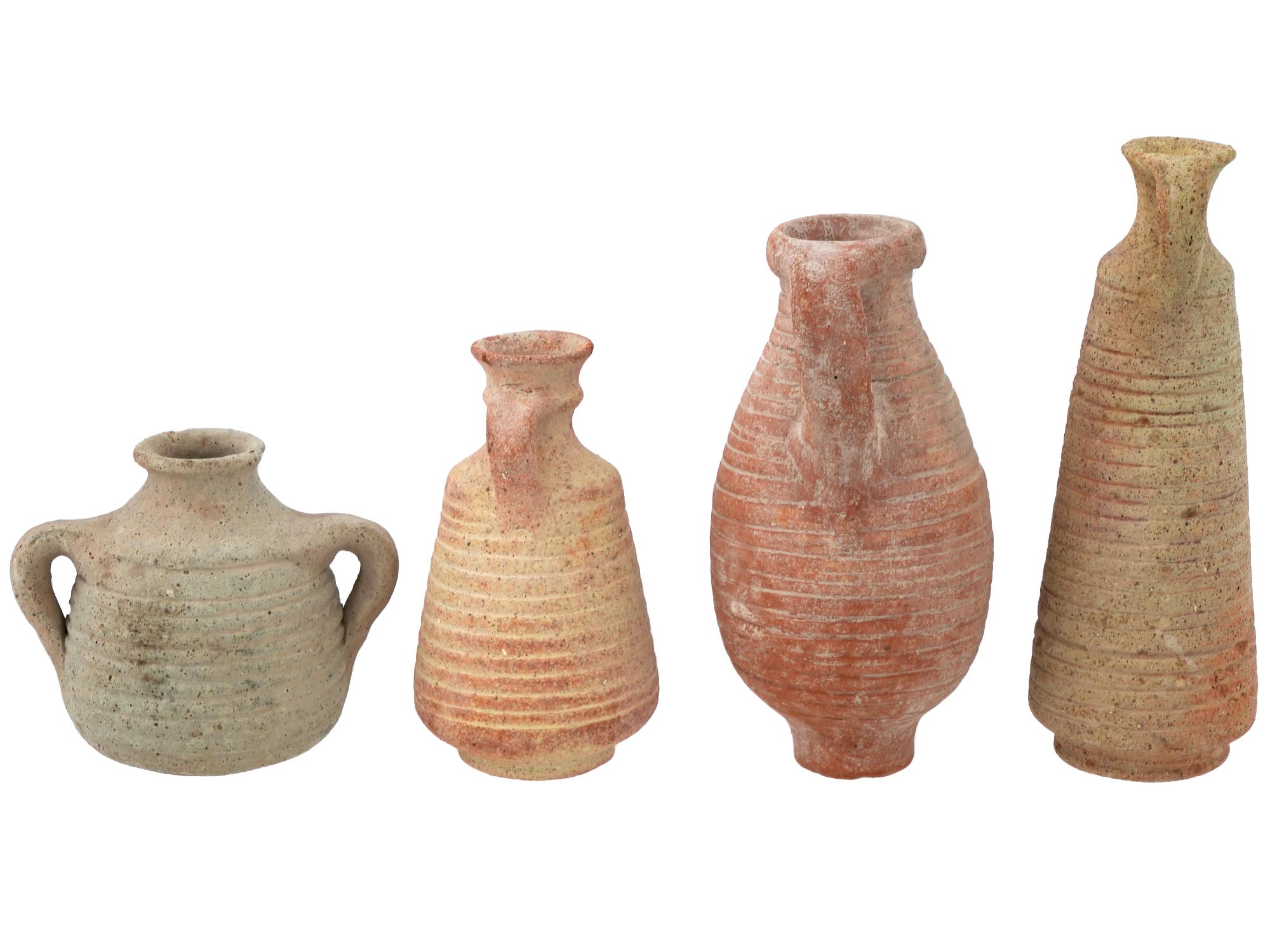 ANCIENT BYZANTINE TERRACOTTA JUGS OF VARIOUS SIZES PIC-3